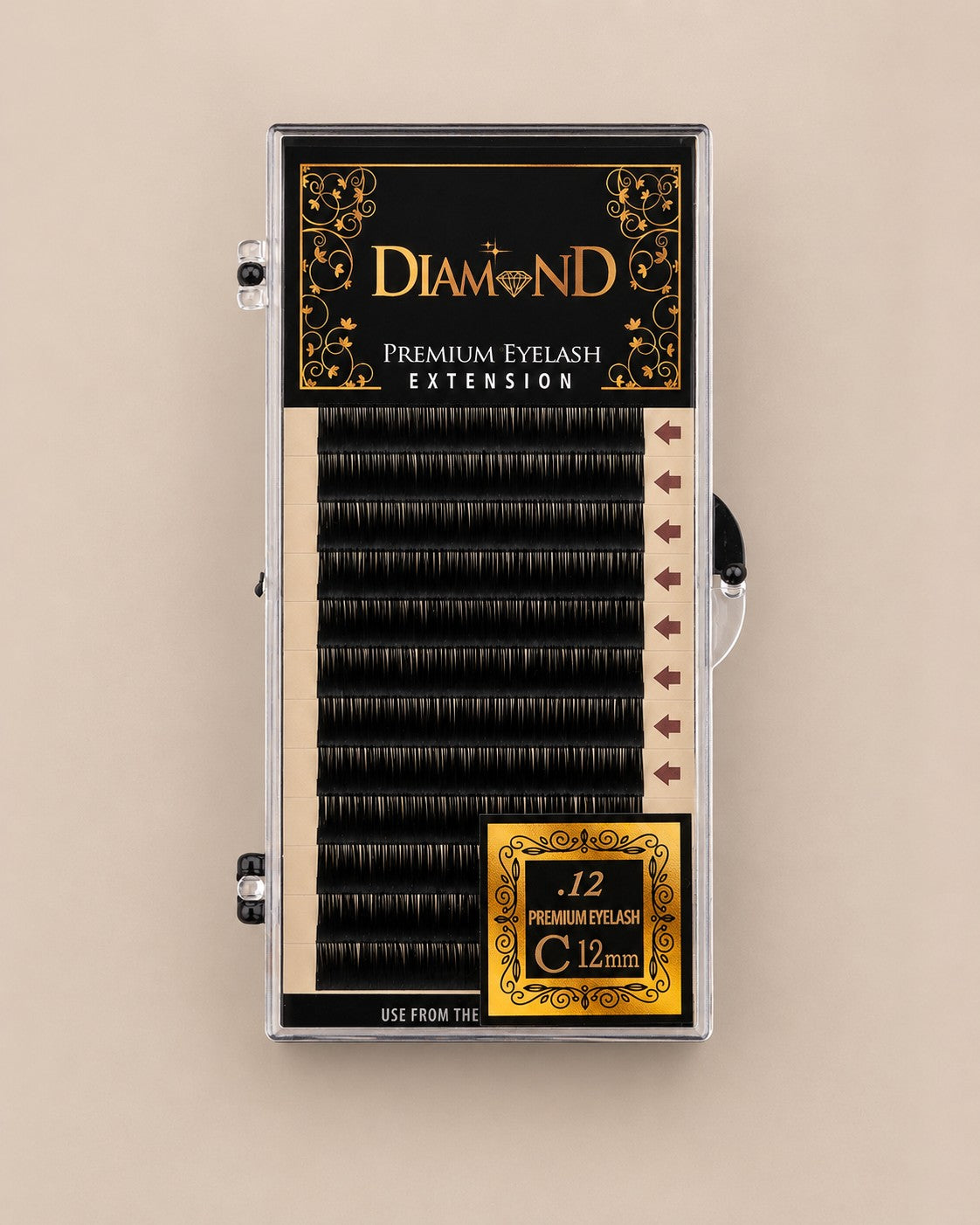 Diamond Classic Faux Mink Individual Eyelash Extensions - 12 Rows