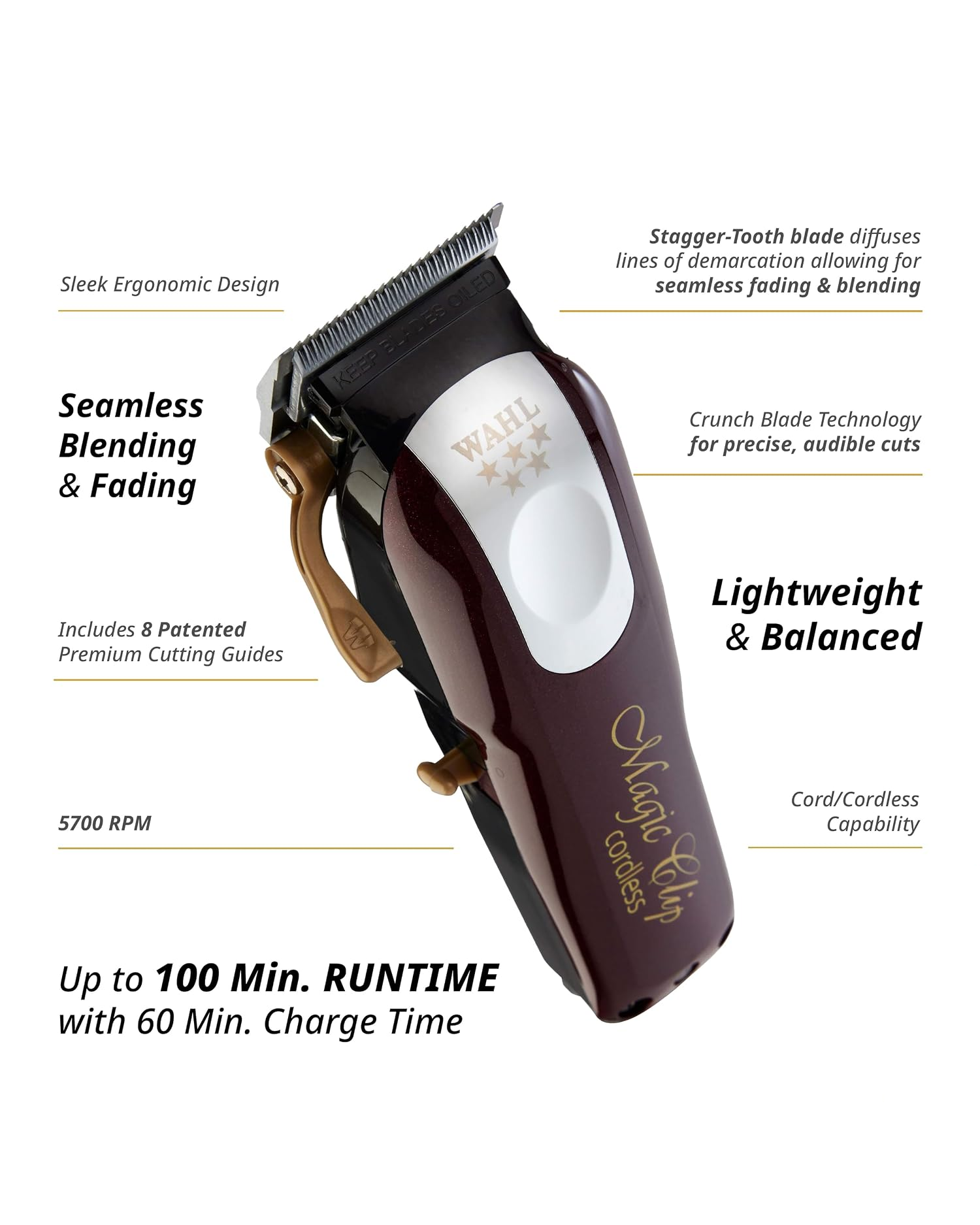 Wahl Magic Clip Cordless features
