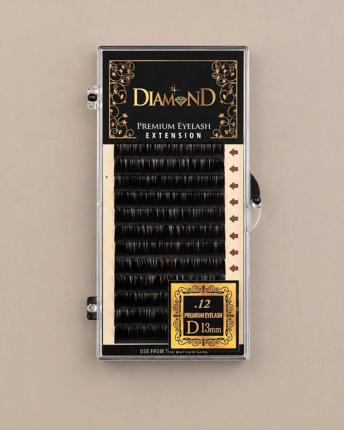 Diamond Classic Faux Mink Individual Eyelash Extensions - 12 Rows