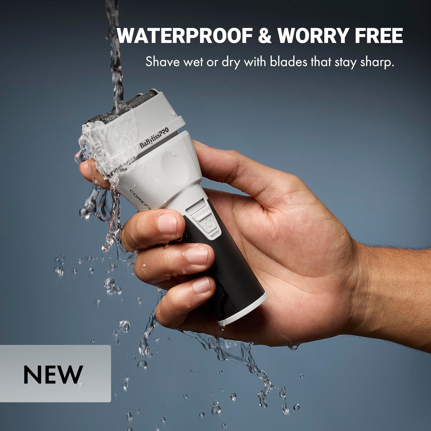 BaBylissPRO COREFX Double Foil Shaver – Waterproof Cordless Professional Finishing Shaver