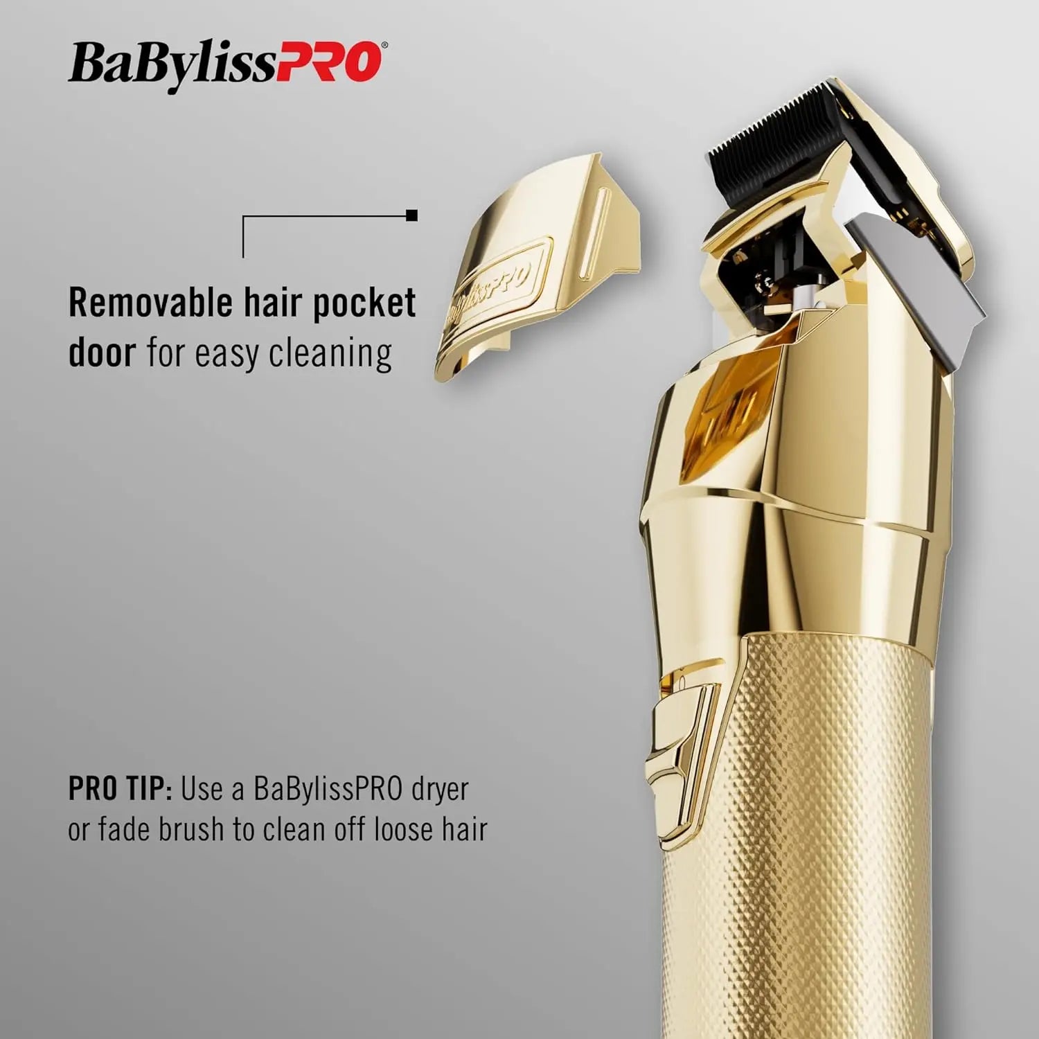 BaBylissPRO FXONE GOLD/MATTE BLACK CORDLESS CLIPPER Global Morado Inc.