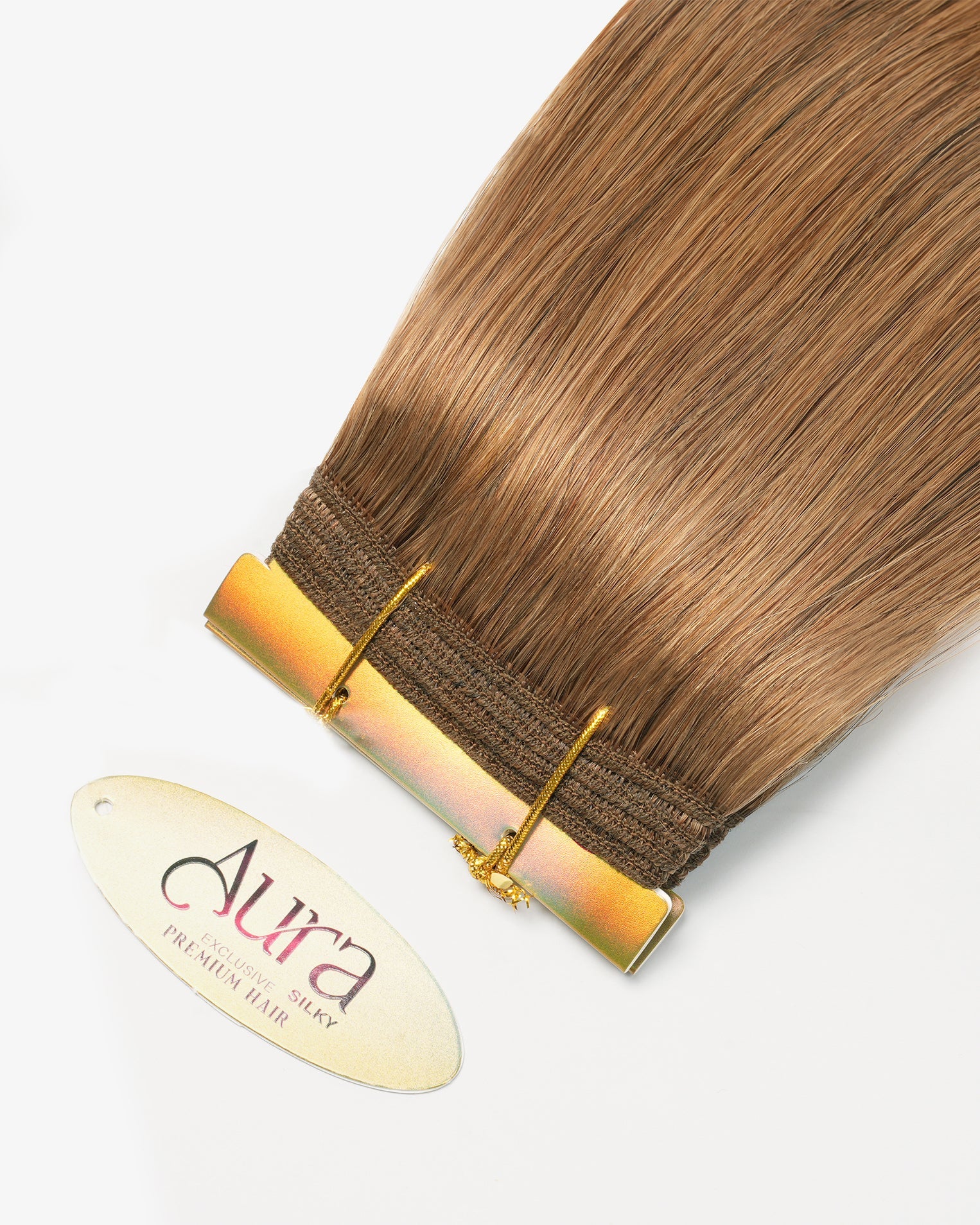 Aura Weft Hair Extensions Chocolate Brown #6D