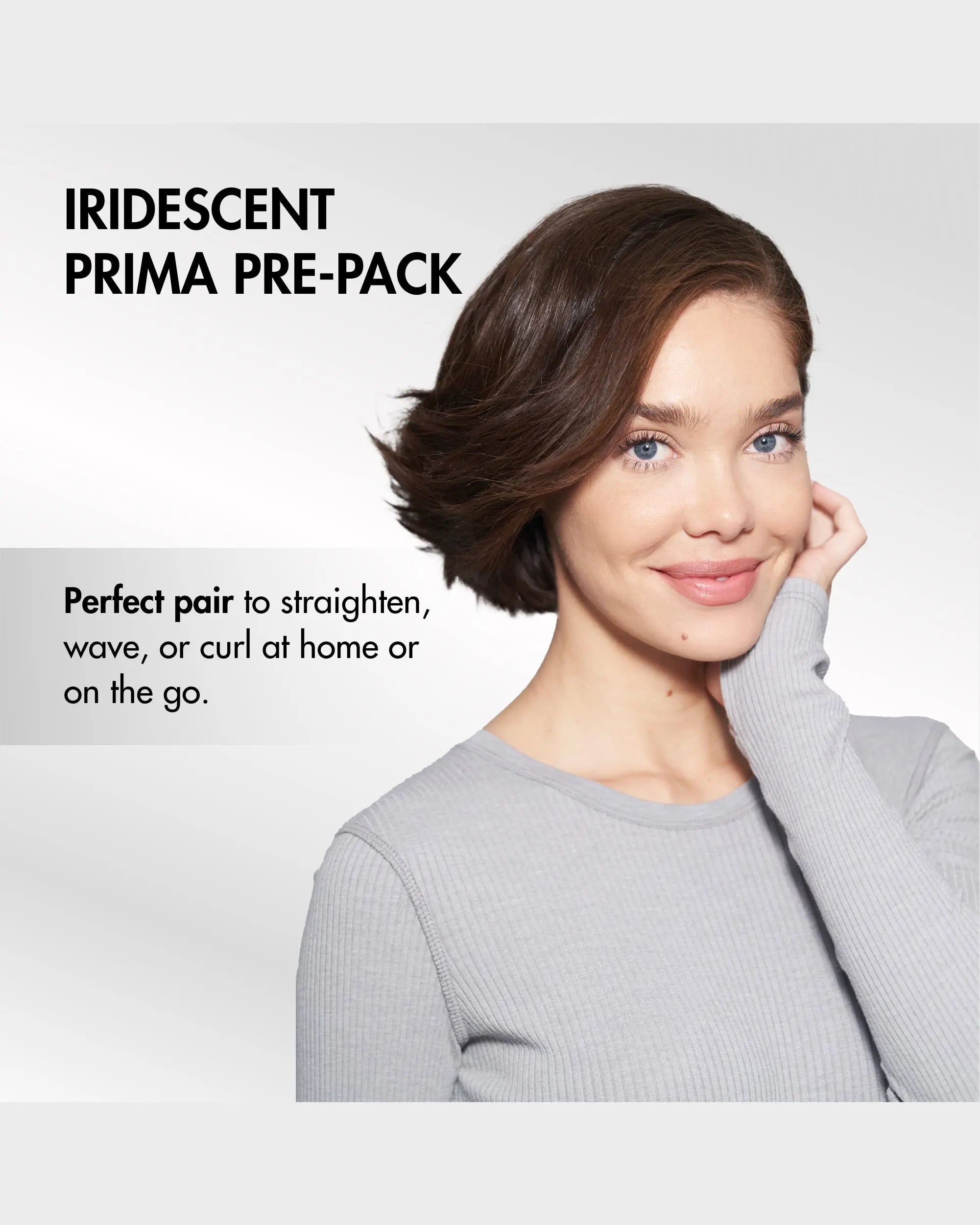 BaBylissPRO Nano Titanium Prima Styling Iron Set – Limited Edition Iridescent 0.75" & 1" Flat Iron Duo