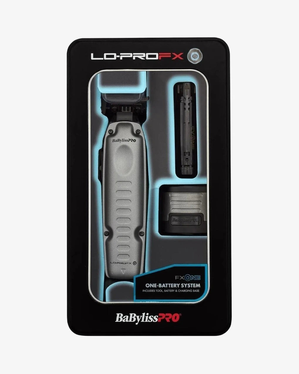 BaBylissPRO FXONE LO-PROFX Cordless Clippers – Professional Low-Profile Fade Clipper with Interchangeable Battery