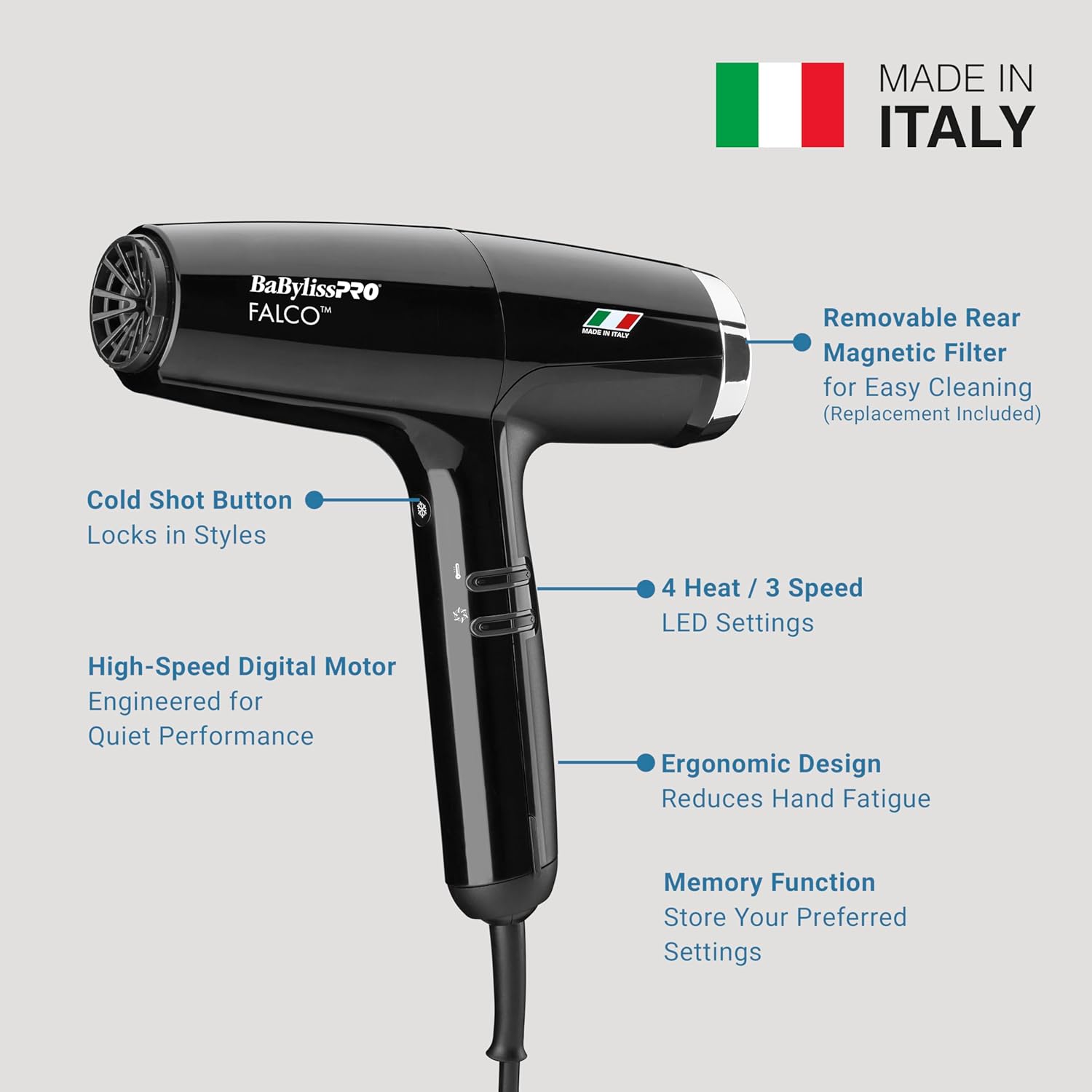 BaBylissPRO Falco Hair Dryer