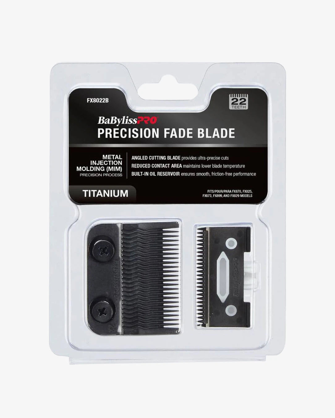 BaBylissPRO Replacement Blades for Clippers – MIM Precision Fade & Titanium Fade Blades
