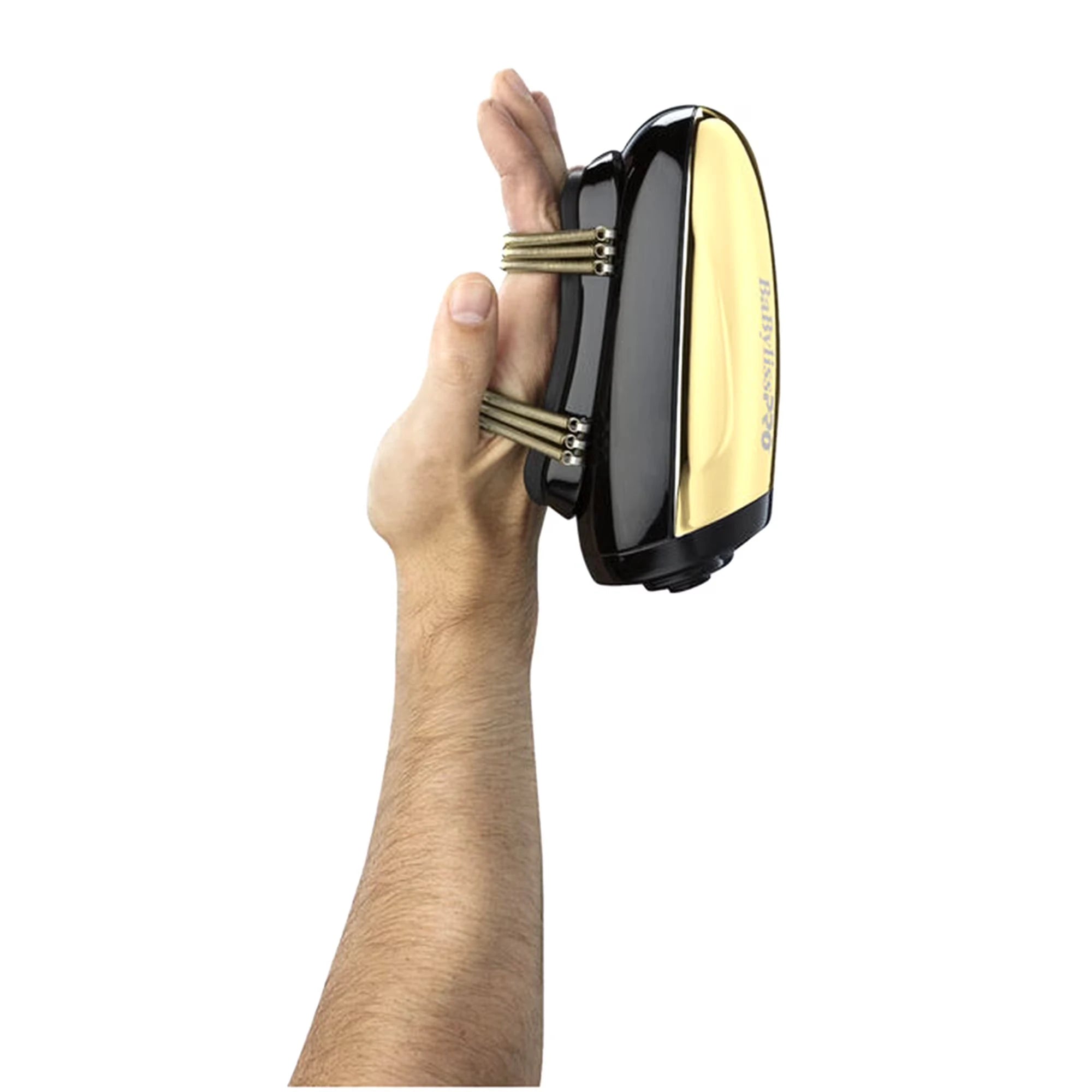 BaBylissPRO VIBEFX Cord/Cordless Massager Gold – Professional 2-Speed Barber Massager (FXSSMG)