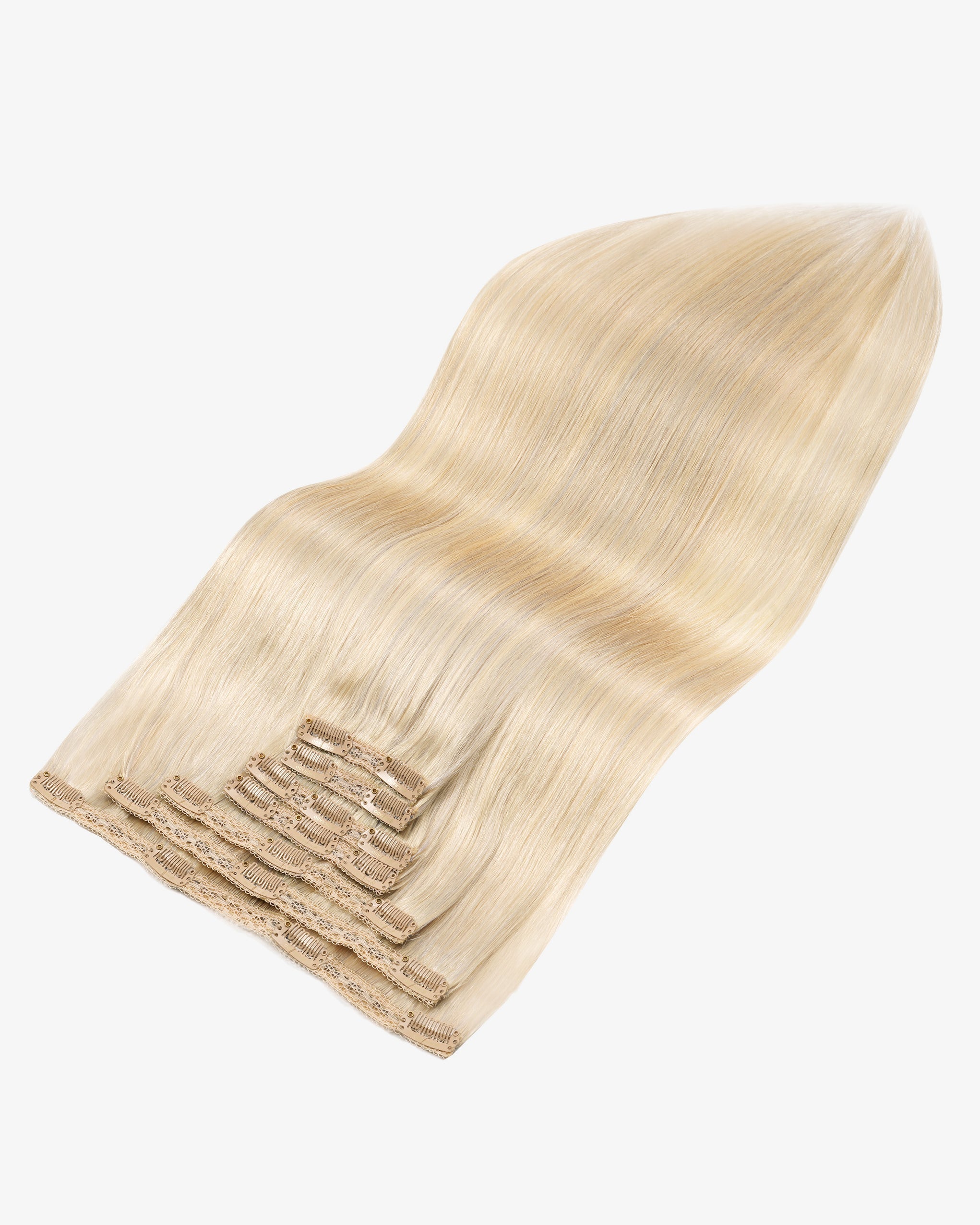 Clip-In Hair Extensions Ash Blonde with Strawberry Blonde #18/22