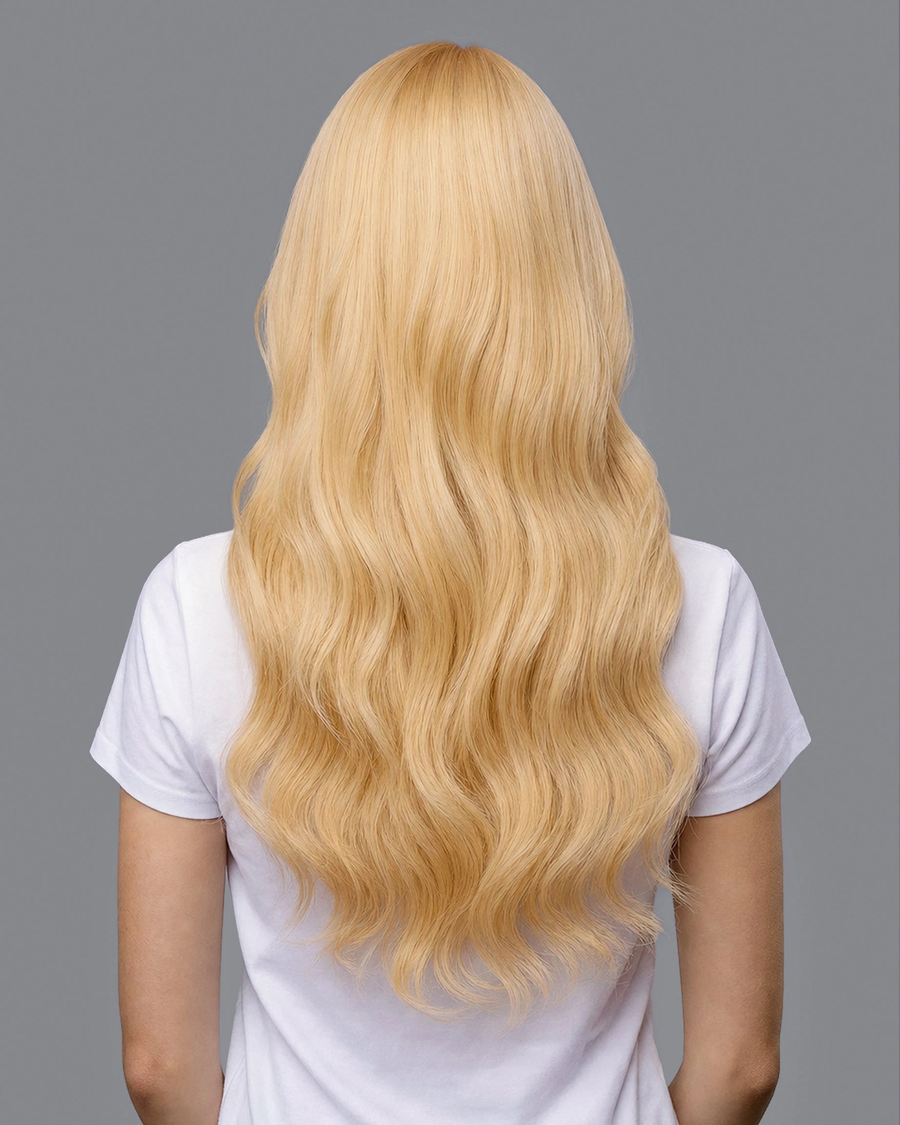 Model Showcasing Color Light Ash Blonde