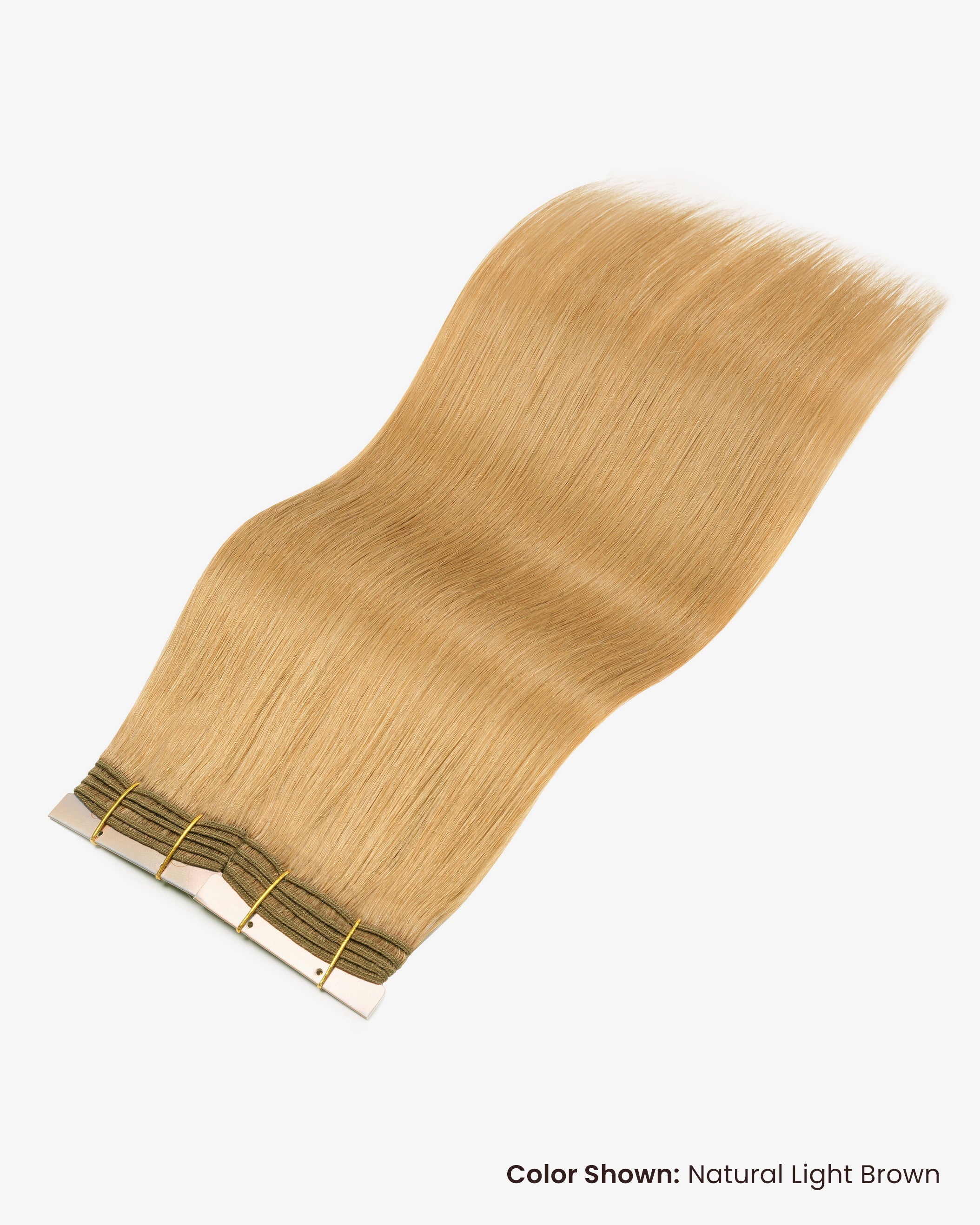 Diamond Weft Hair Extensions Light Strawberry Blonde Blend #12/22