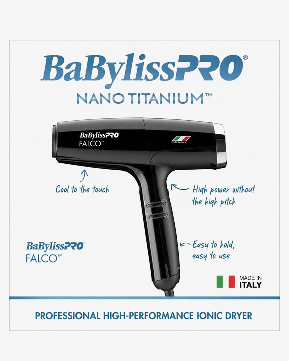 BaBylissPRO Falco Hair Dryer package front