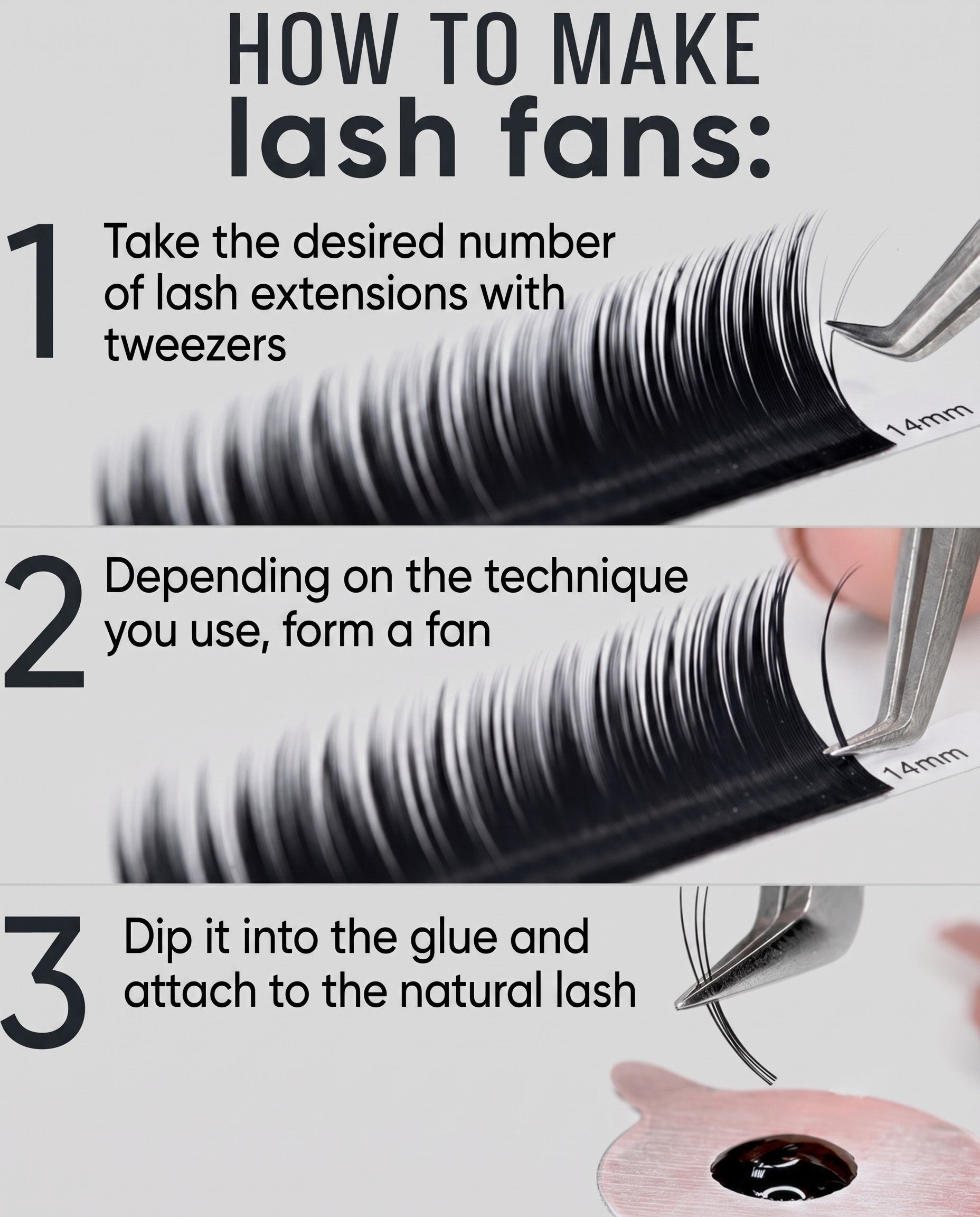 How To make Lash Fans