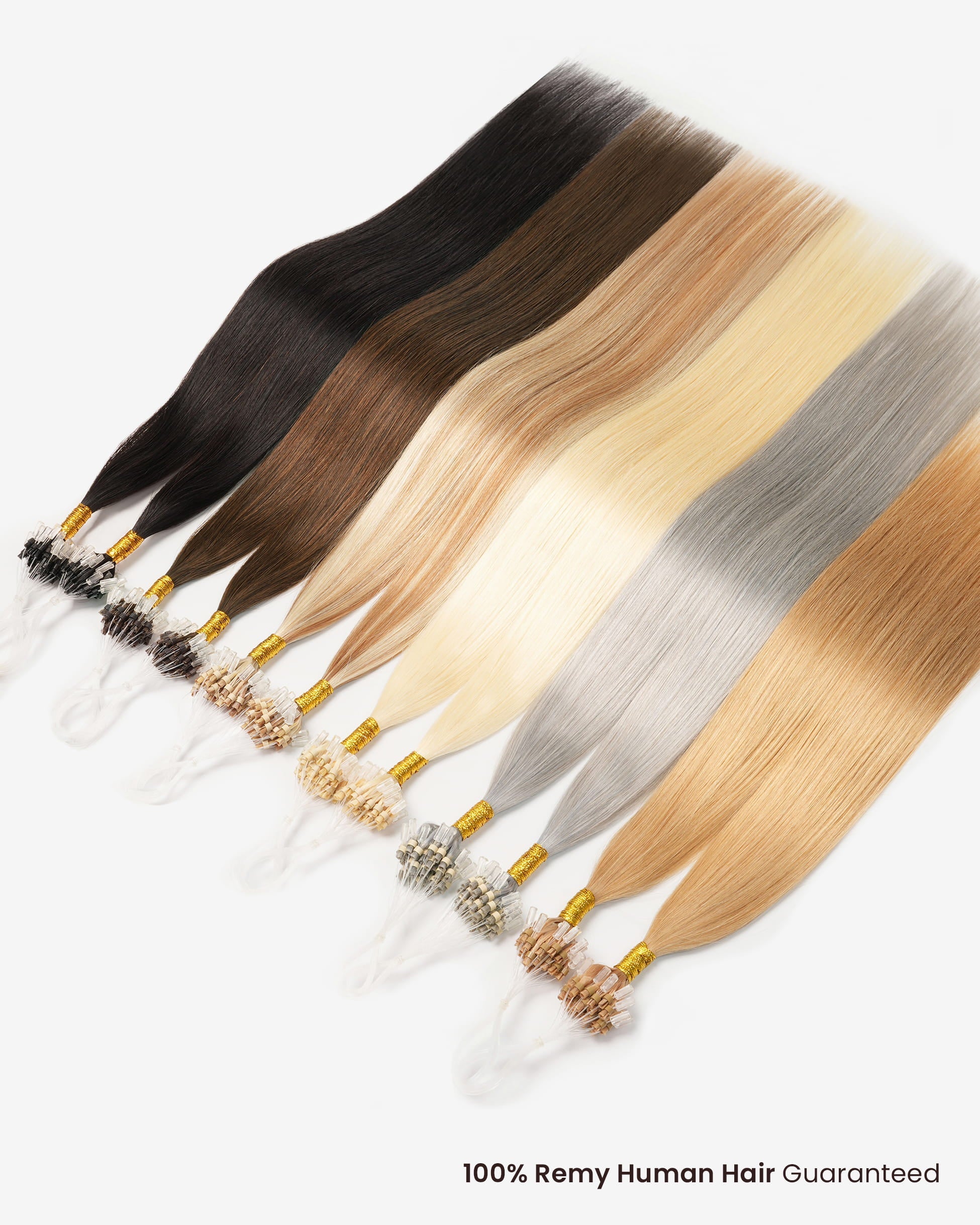 Micro Loop Hair Extensions Unprocessed Natural Black #NB