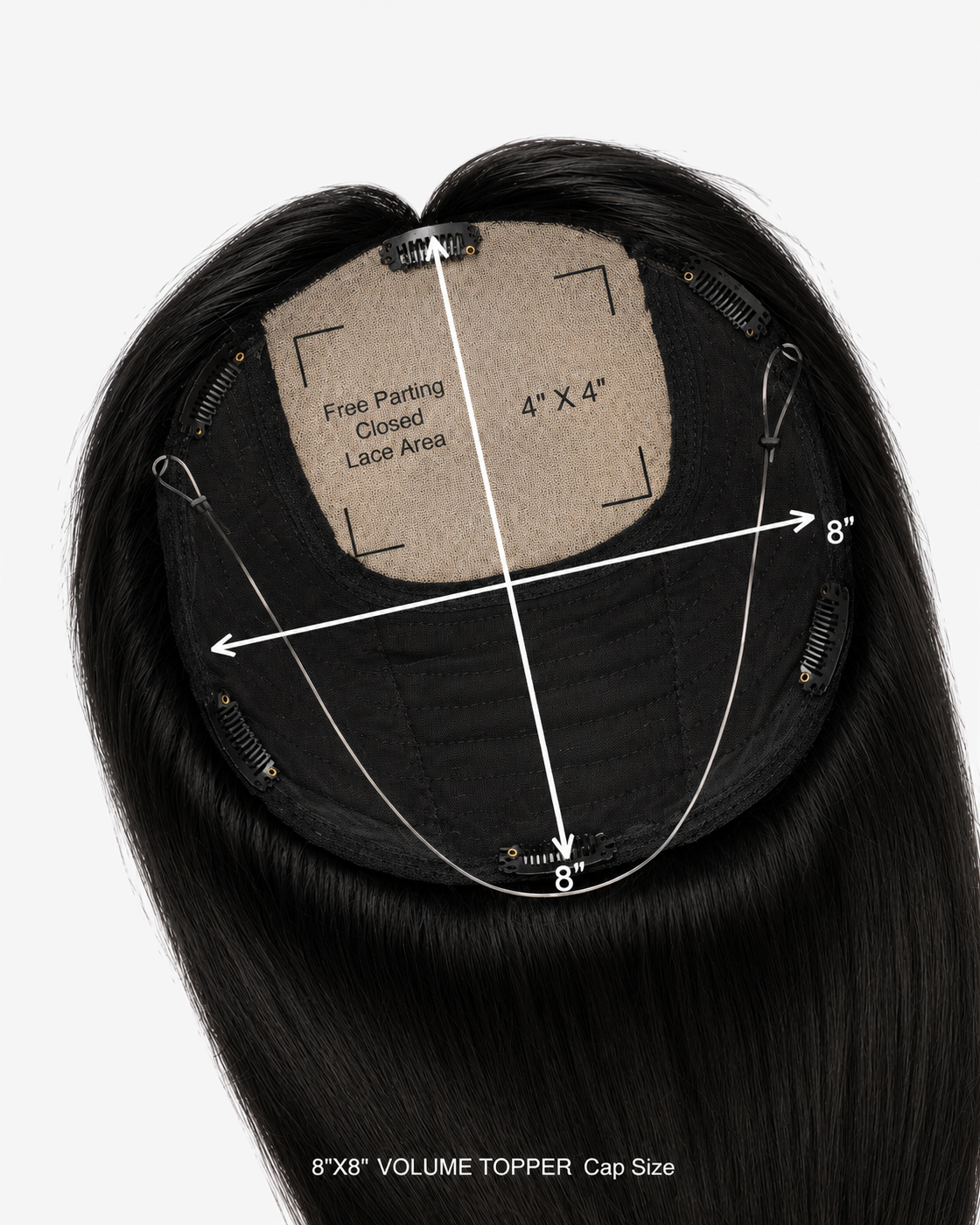 Aura Volume Hair Toppers Jet Black #1