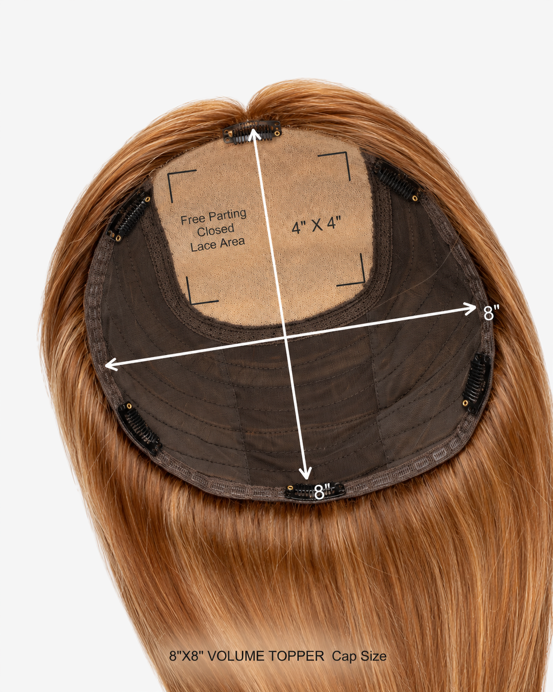 Aura Volume Hair Toppers Sun Kissed Honey Brunette #F4/27/30