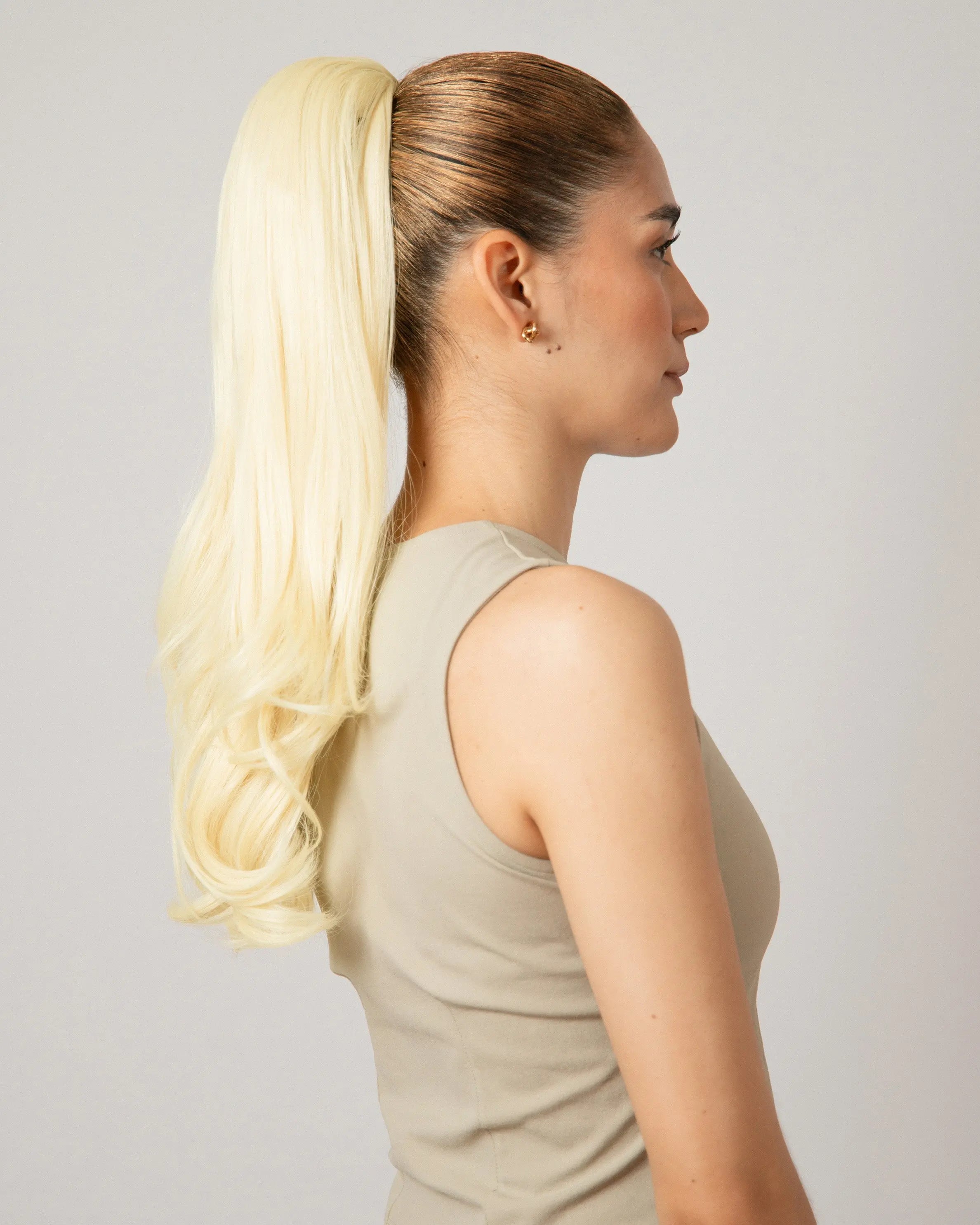 Morado Hair Premium Synthetic Ponytail Cami 19” 1