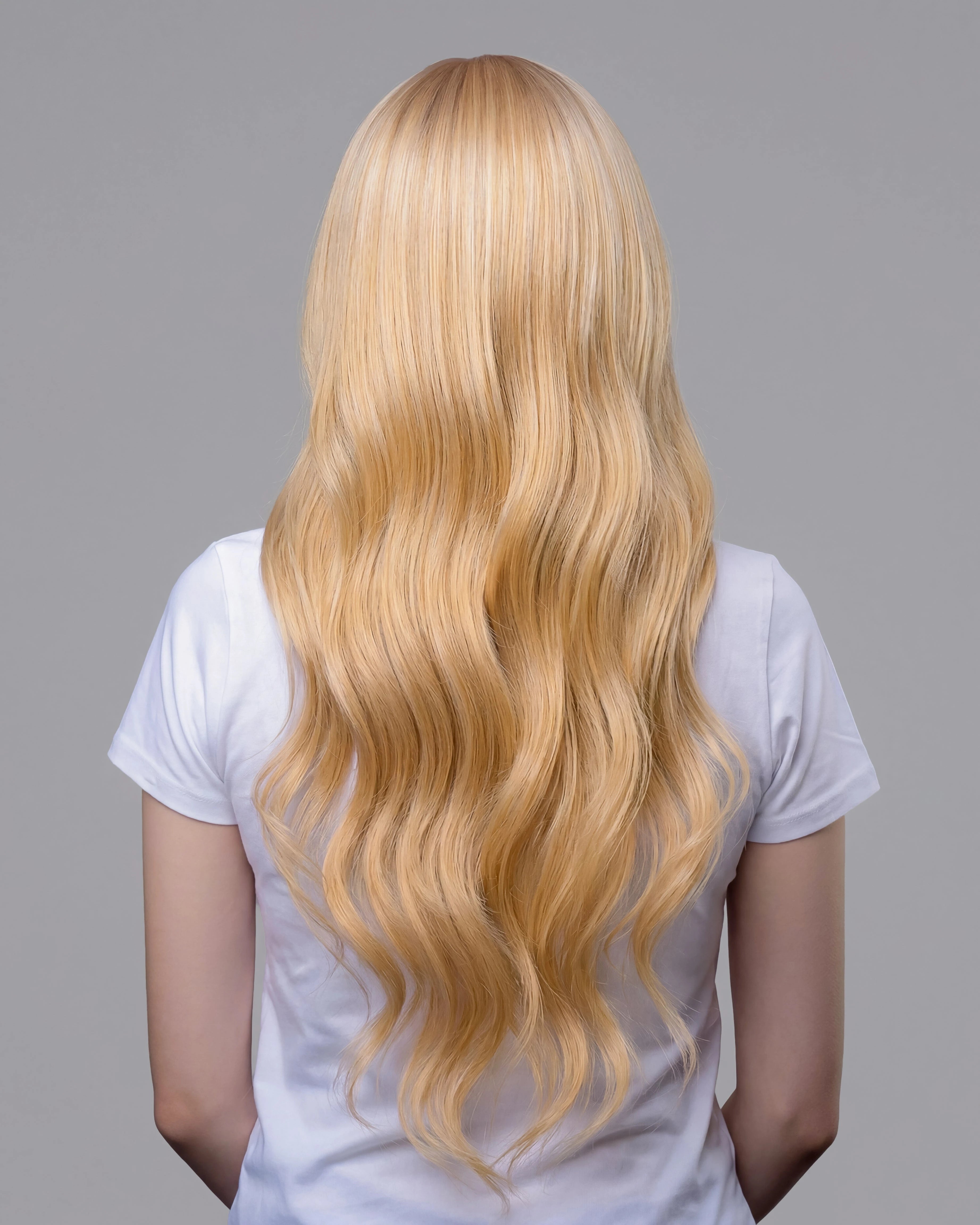 Remy Human Hair Extension Bronze Blonde with Platinum Blonde 6.613