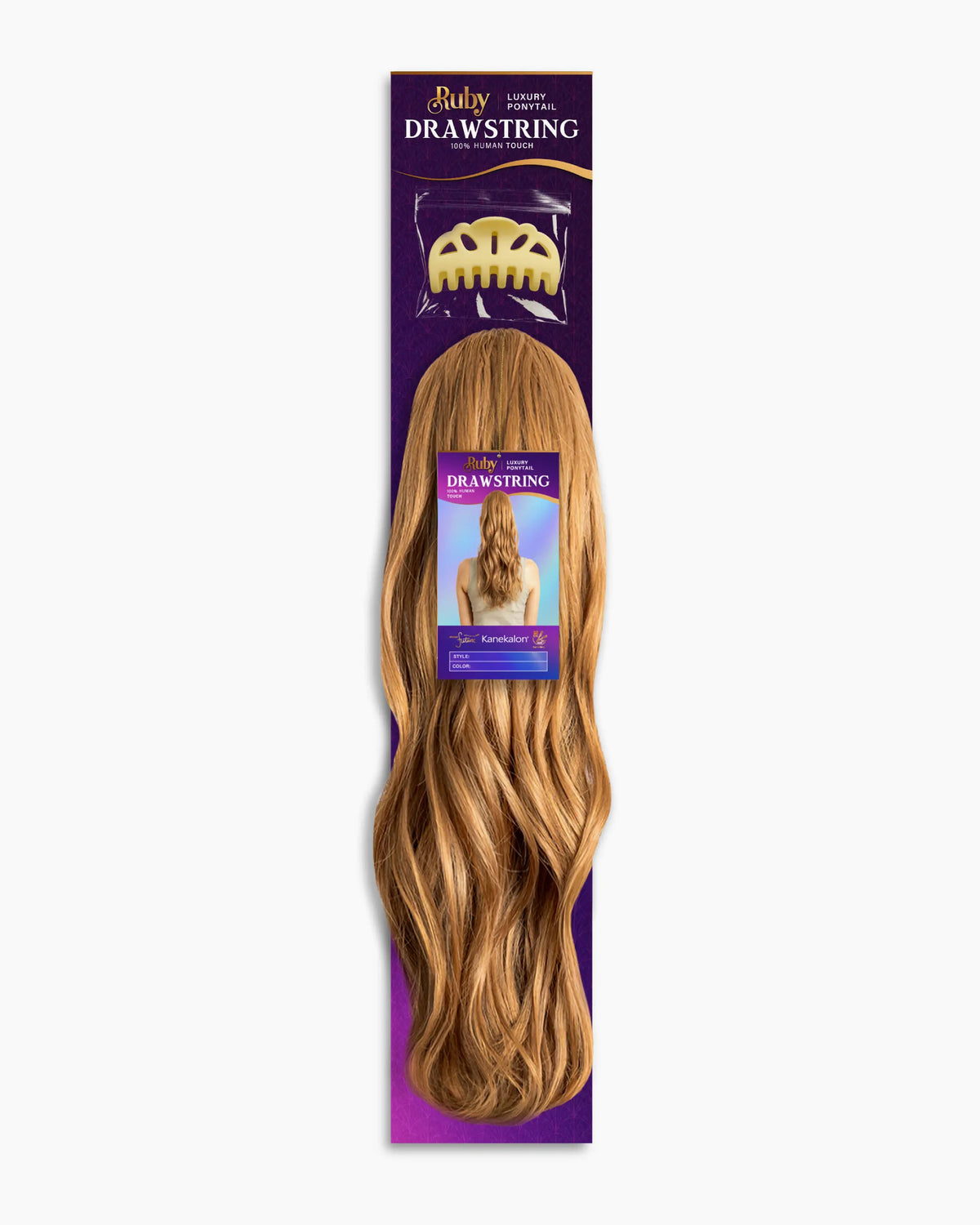 Premium Synthetic Drawstring Ponytail Sky 19"