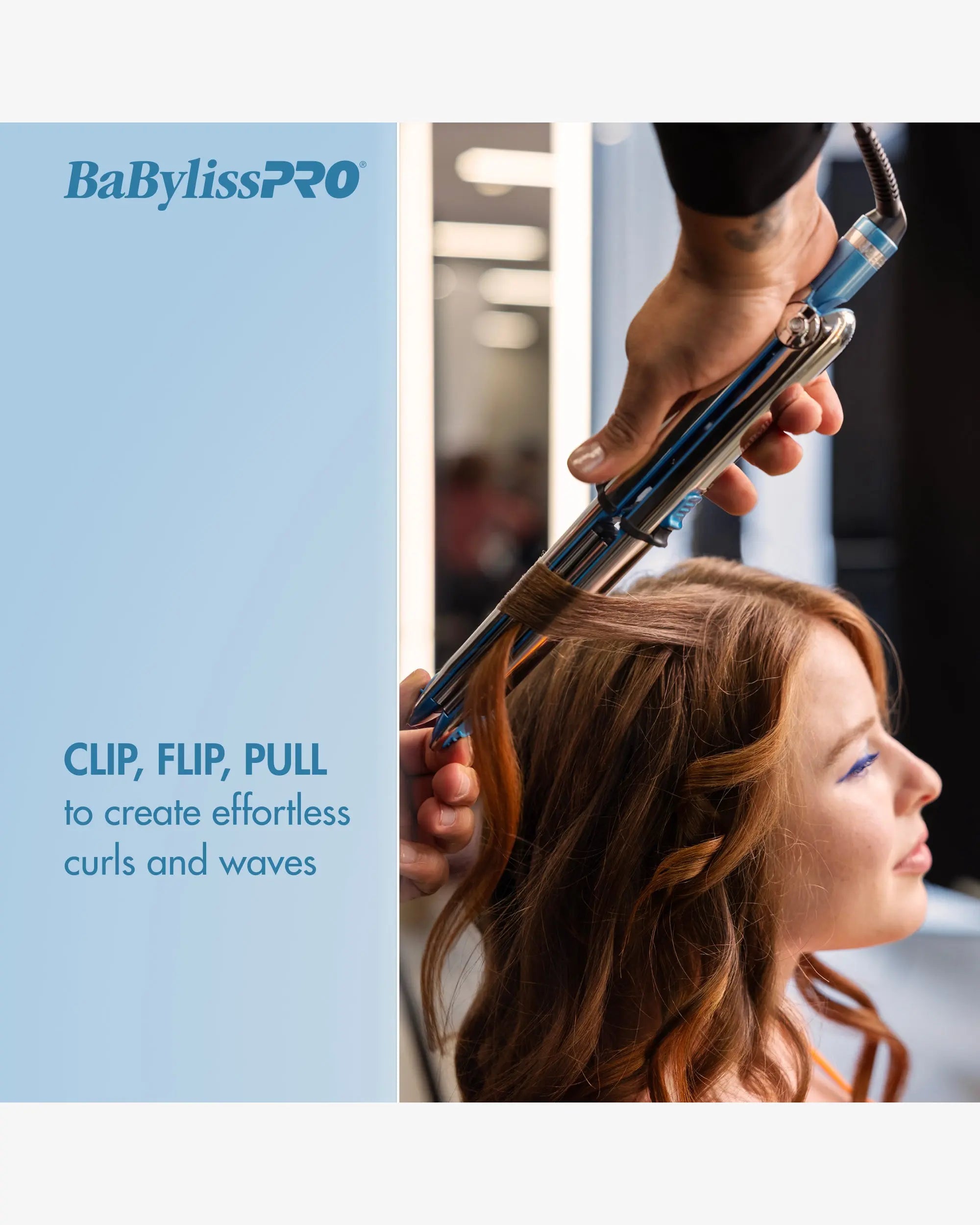 BaBylissPRO Nano Titanium Prima3000 1.25" Ionic Styling Iron – 3-in-1 Professional Flat Iron