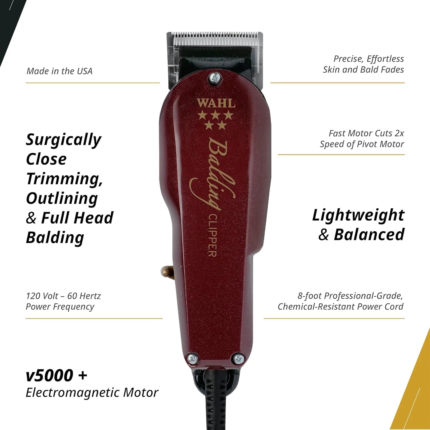 Wahl 5 Star Balding Specs