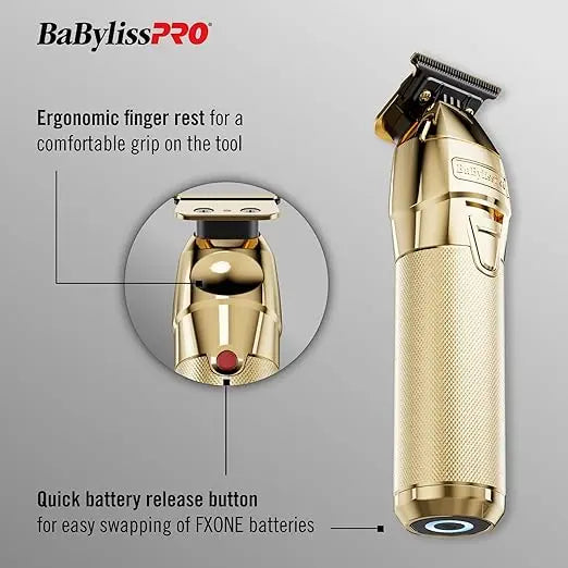 BaBylissPRO FXONE GOLD/ MATTE BLACK CORDLESS TRIMMER Global Morado Inc.