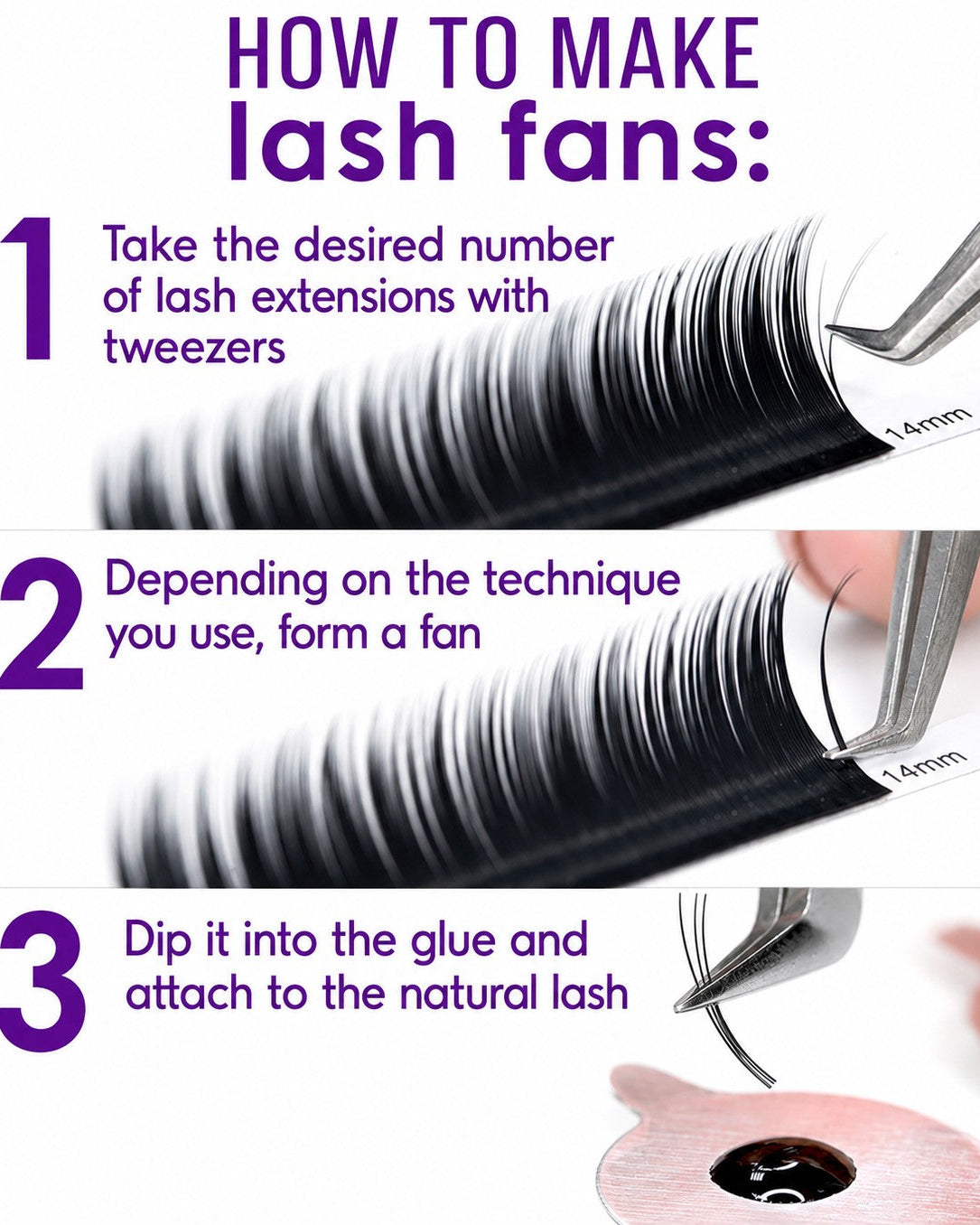 How To Make Lash Fans Mink extensions