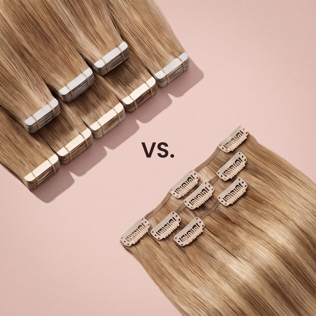 Morado Hair Extension Clip Ins vs Tape Ins