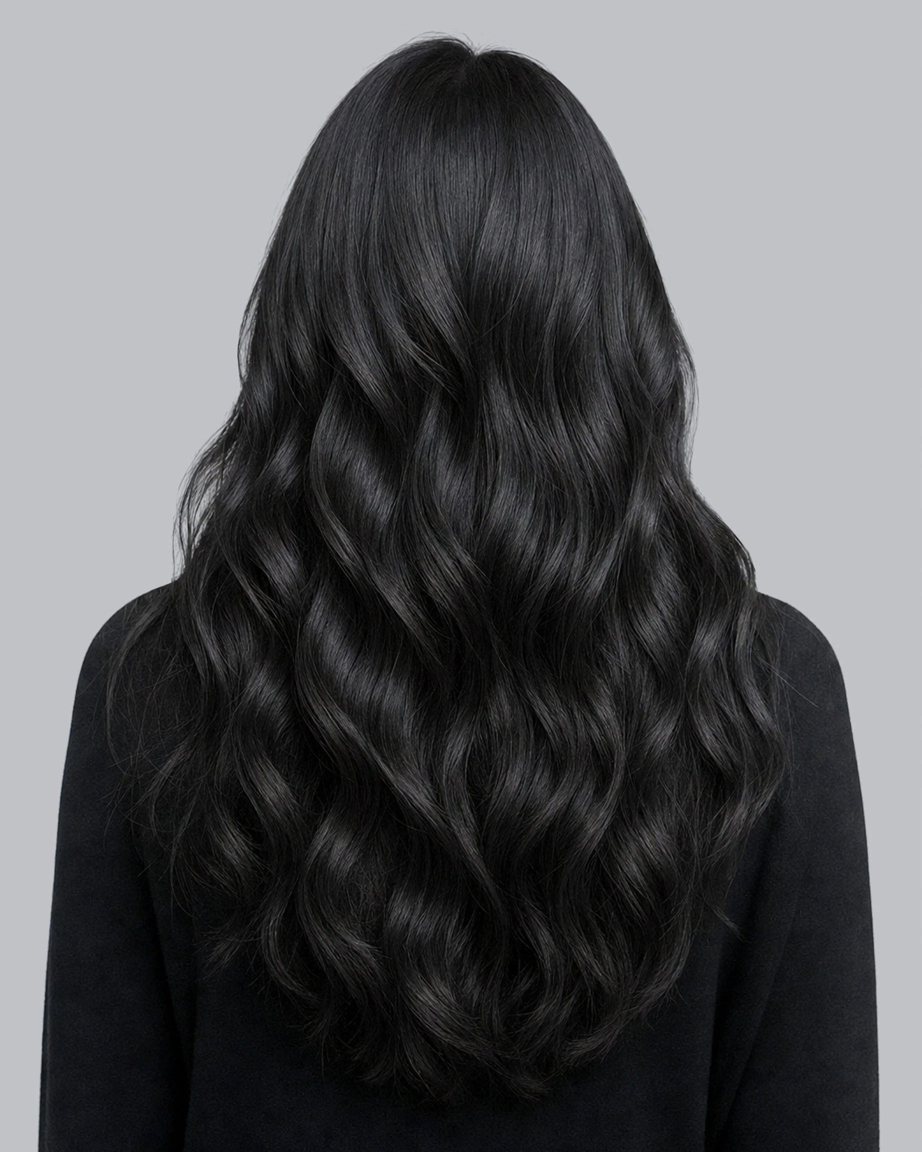 remy human hair extension jet black 1