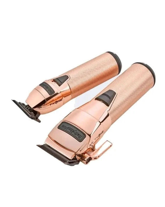 BaBylissPRO FXONE CLIPPER/TRIMMER PREPACK ROSE GOLD (Bonus! Free Dual Charger)