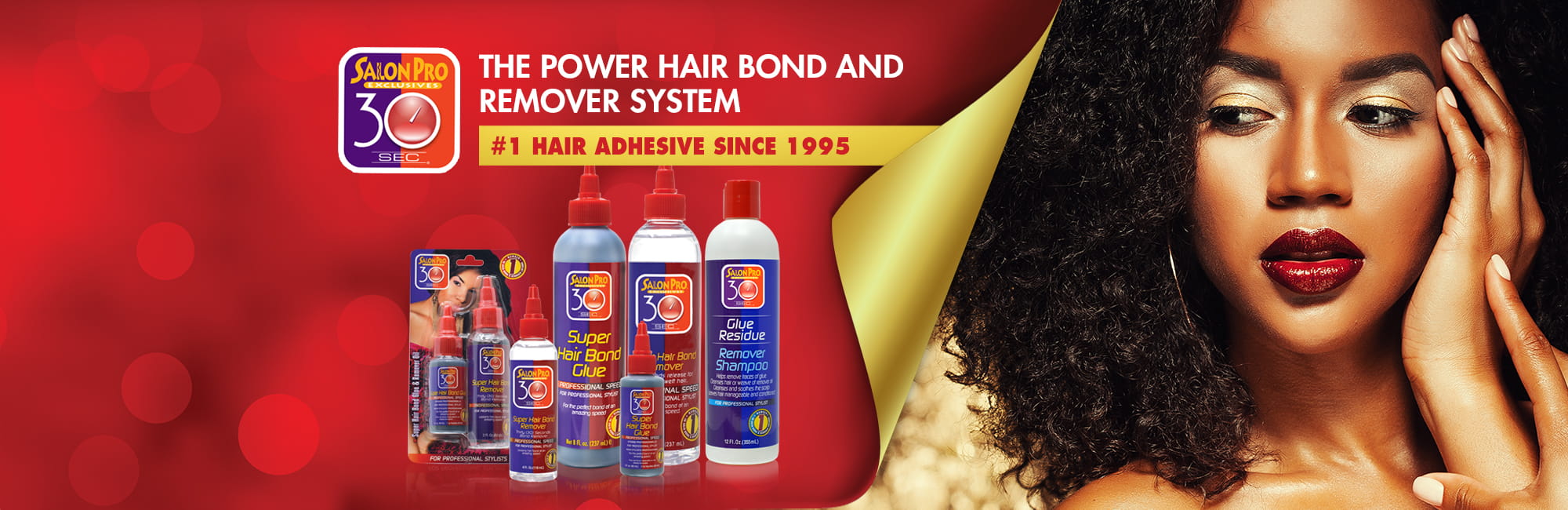 salon pro super hair bond product banner