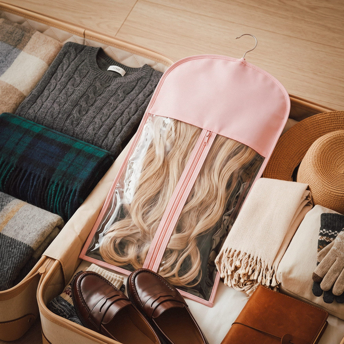 How to Store and Travel With Your Hair
