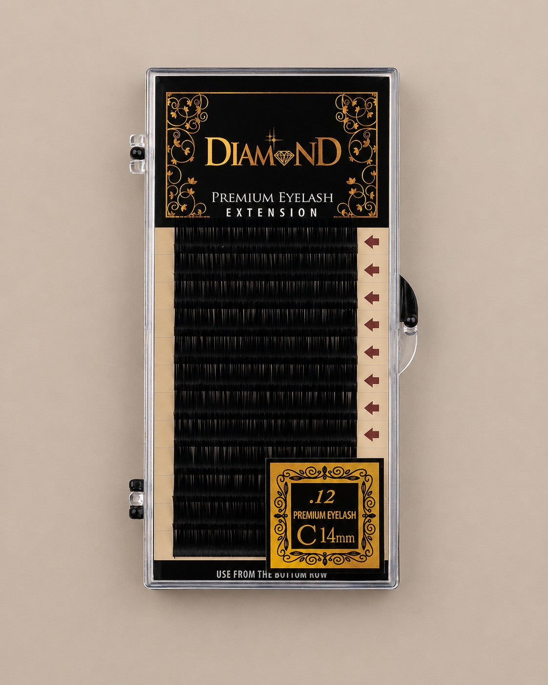 Diamond Classic Faux Mink Individual Eyelash Extensions - 12 Rows