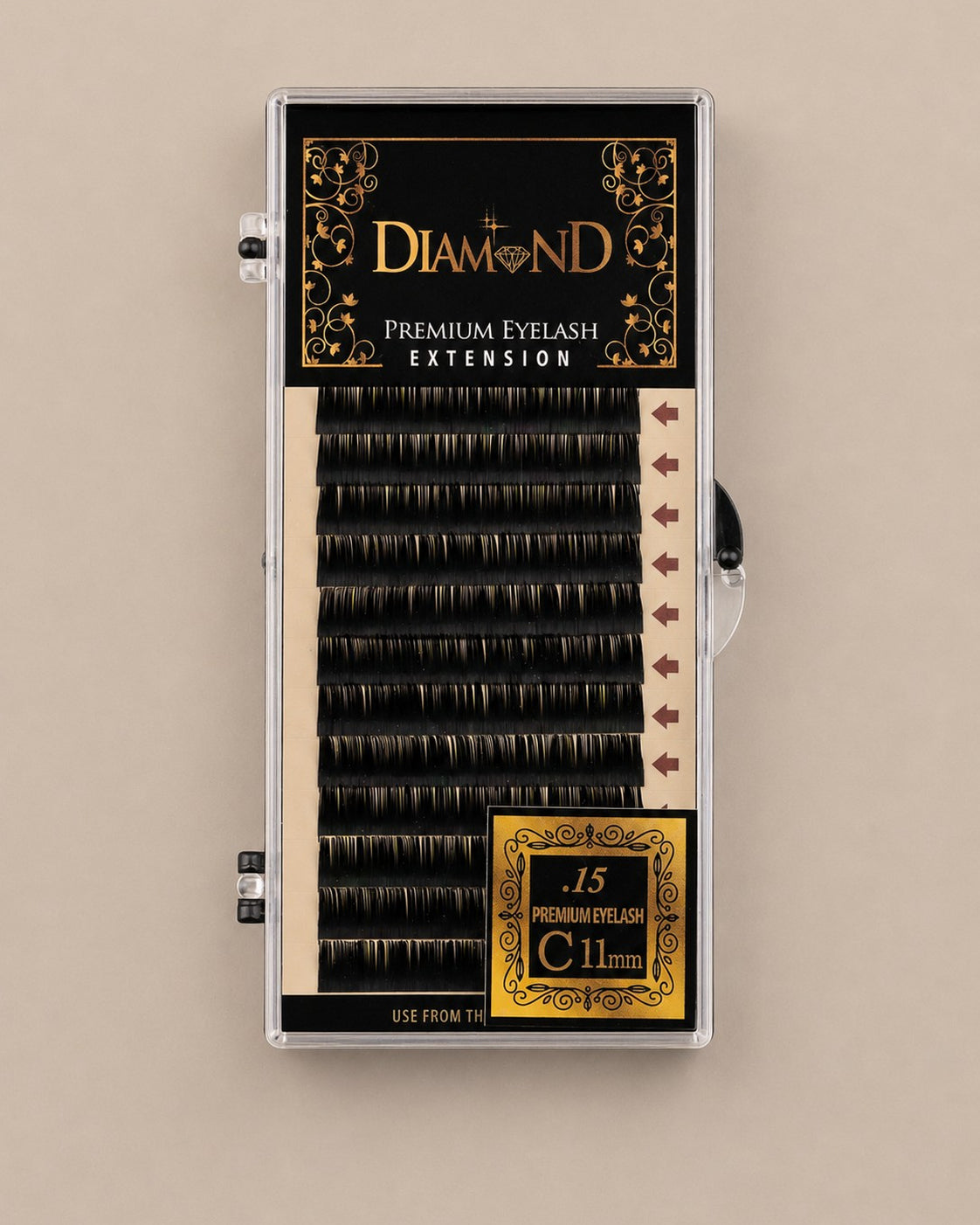 Diamond Classic Faux Mink Individual Eyelash Extensions - 12 Rows