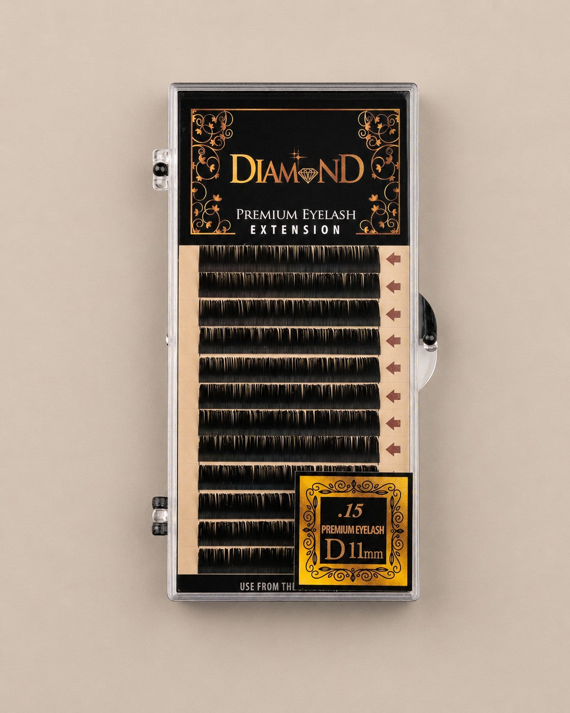 Diamond Classic Faux Mink Individual Eyelash Extensions - 12 Rows