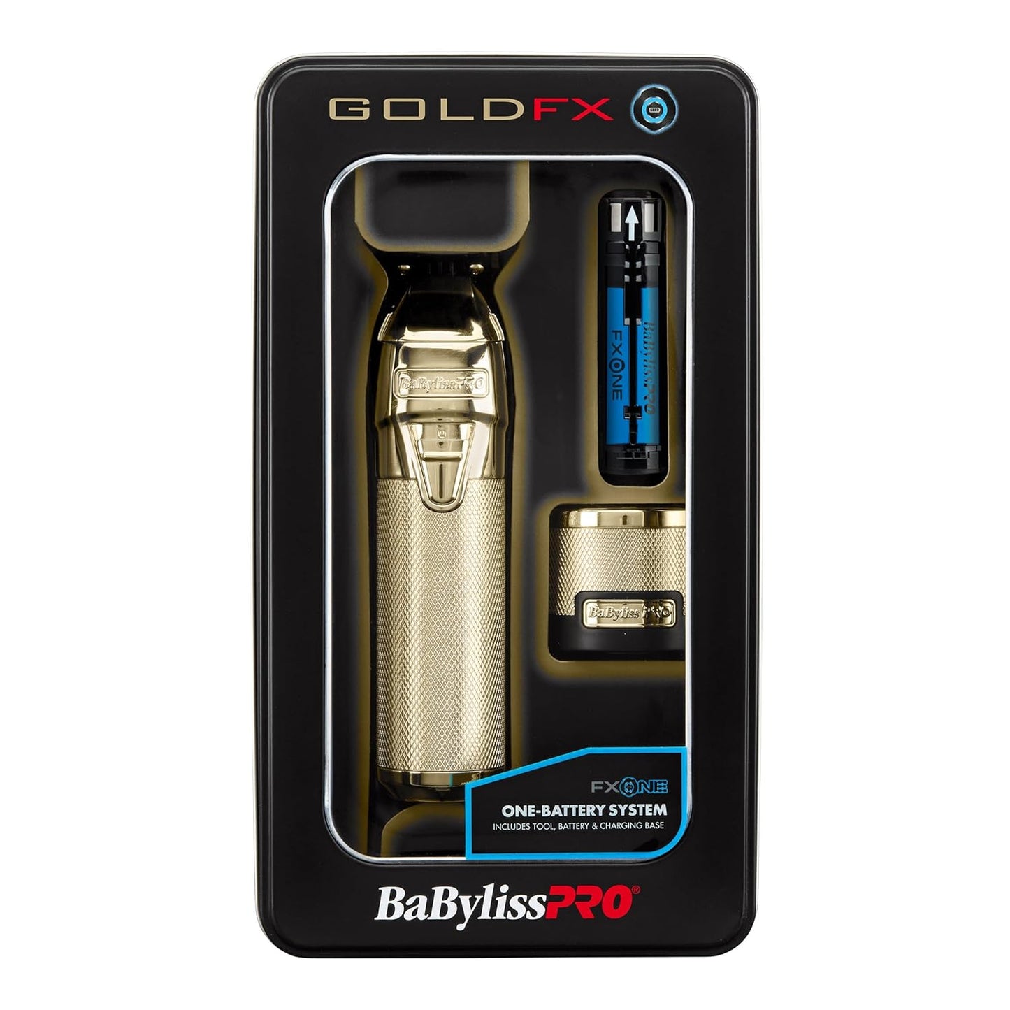 BABYLISSPRO FXONE GOLD/MATTE BLACK CORDLESS TRIMMER (NEW)