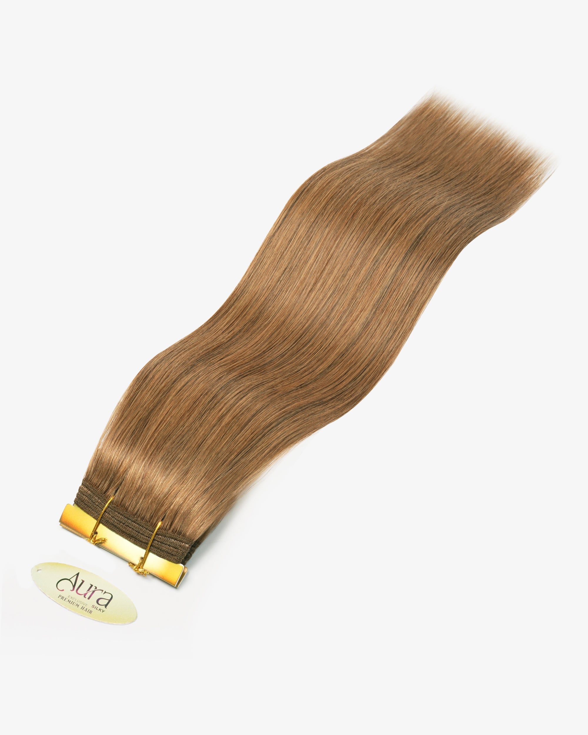 Aura Weft Hair Extensions Chocolate Brown #6D