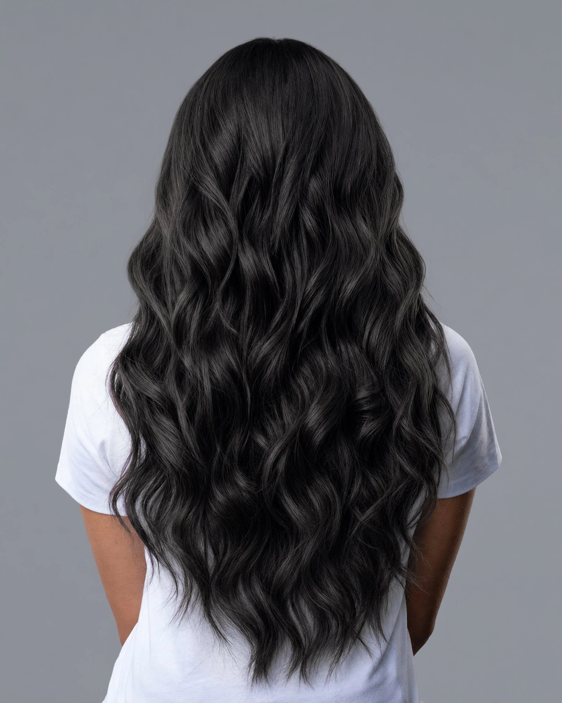Aura Weft Hair Extensions Jet Black #1