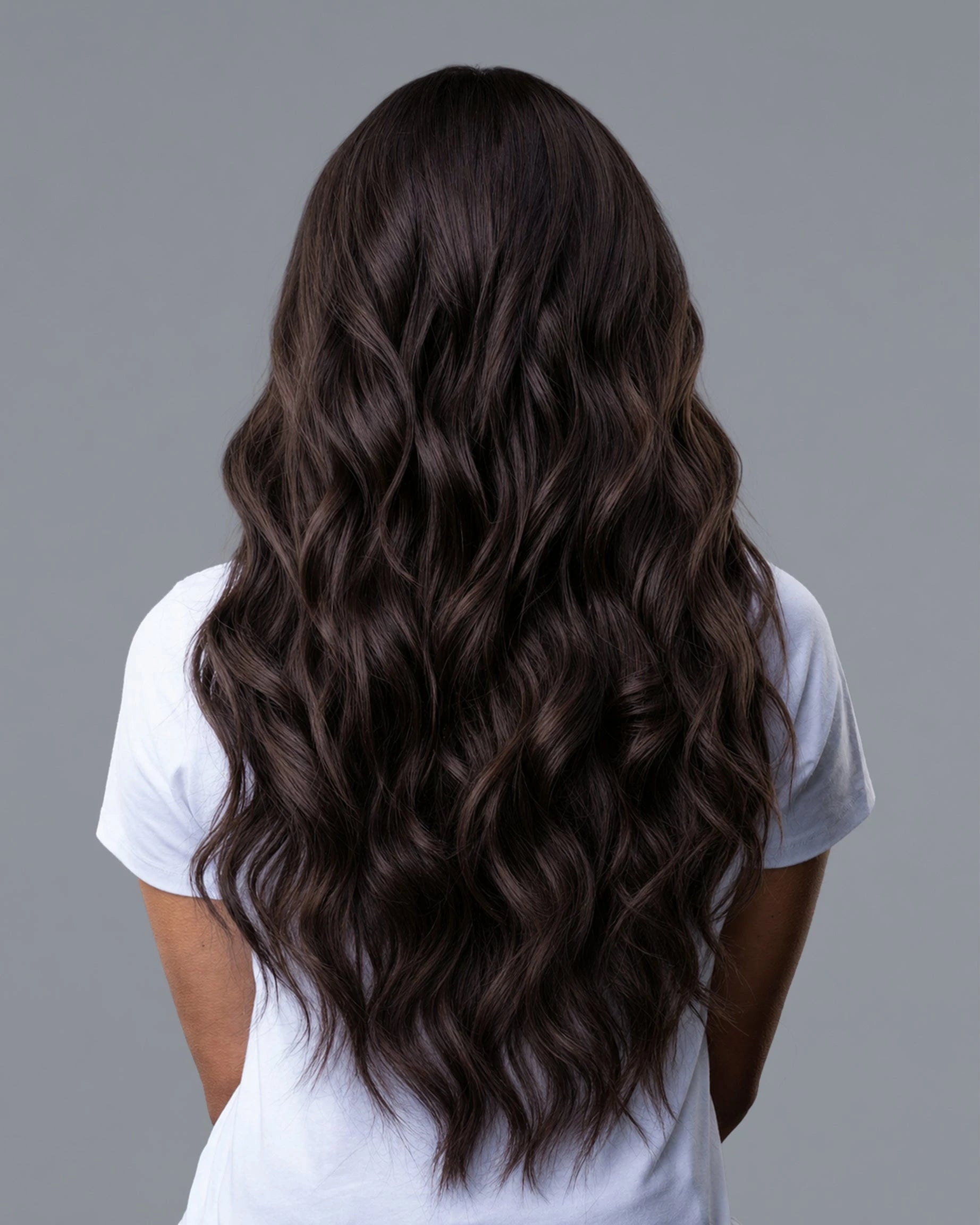 Aura Weft Hair Extensions Dark Brown #2