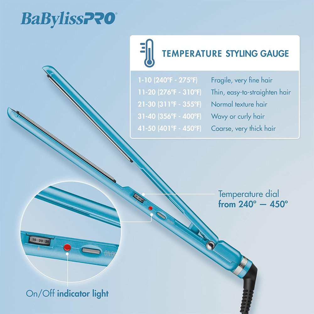 BABYLISSPRO NANO TITANIUM 1" ULTRA-THIN STRAIGHTENER