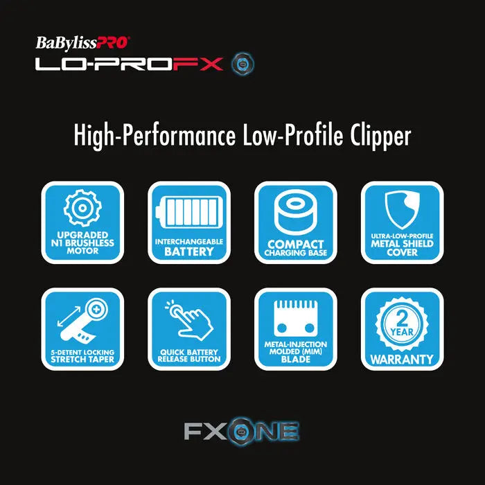 BaBylissPRO FXONE LO-PROFX CLIPPER Global Morado Inc.