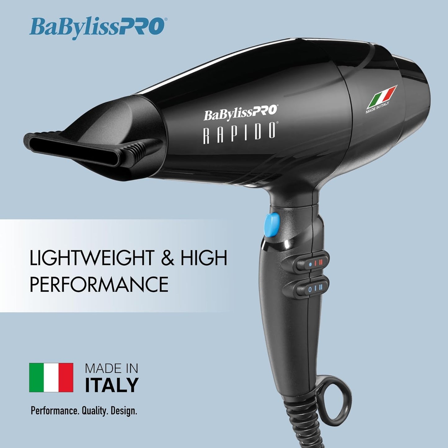 BABYLISSPRO RAPIDO DRYER BLACK