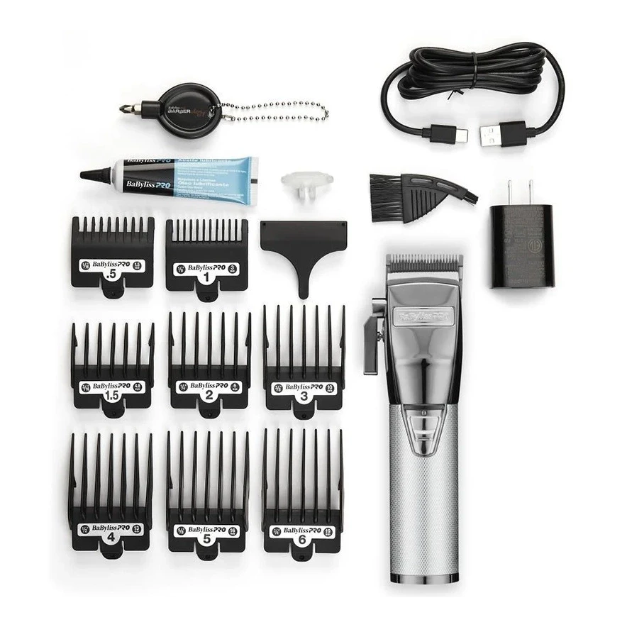 BaBylissPRO GoldFX+ All Metal Lithium Clipper –  Professional Cordless Clipper