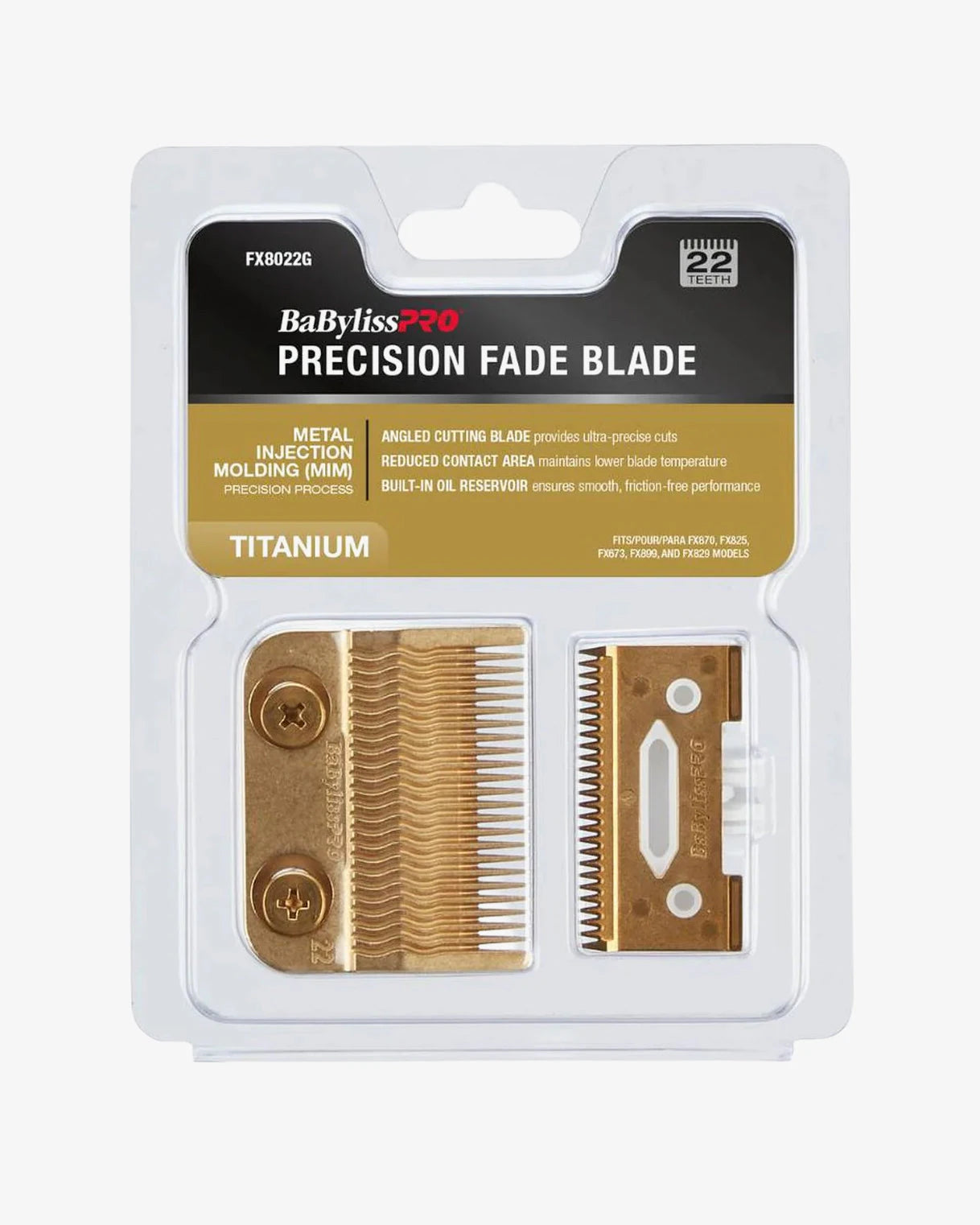 BaBylissPRO Replacement Blades for Clippers – MIM Precision Fade & Titanium Fade Blades