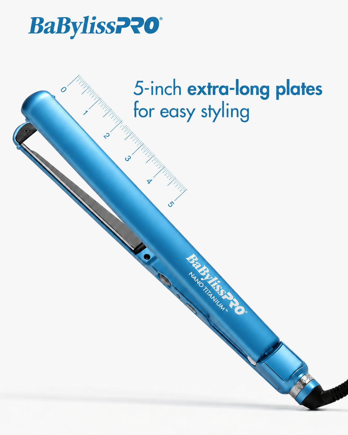 Babylisspro Ultra Thin Flat Iron 1" Infographic