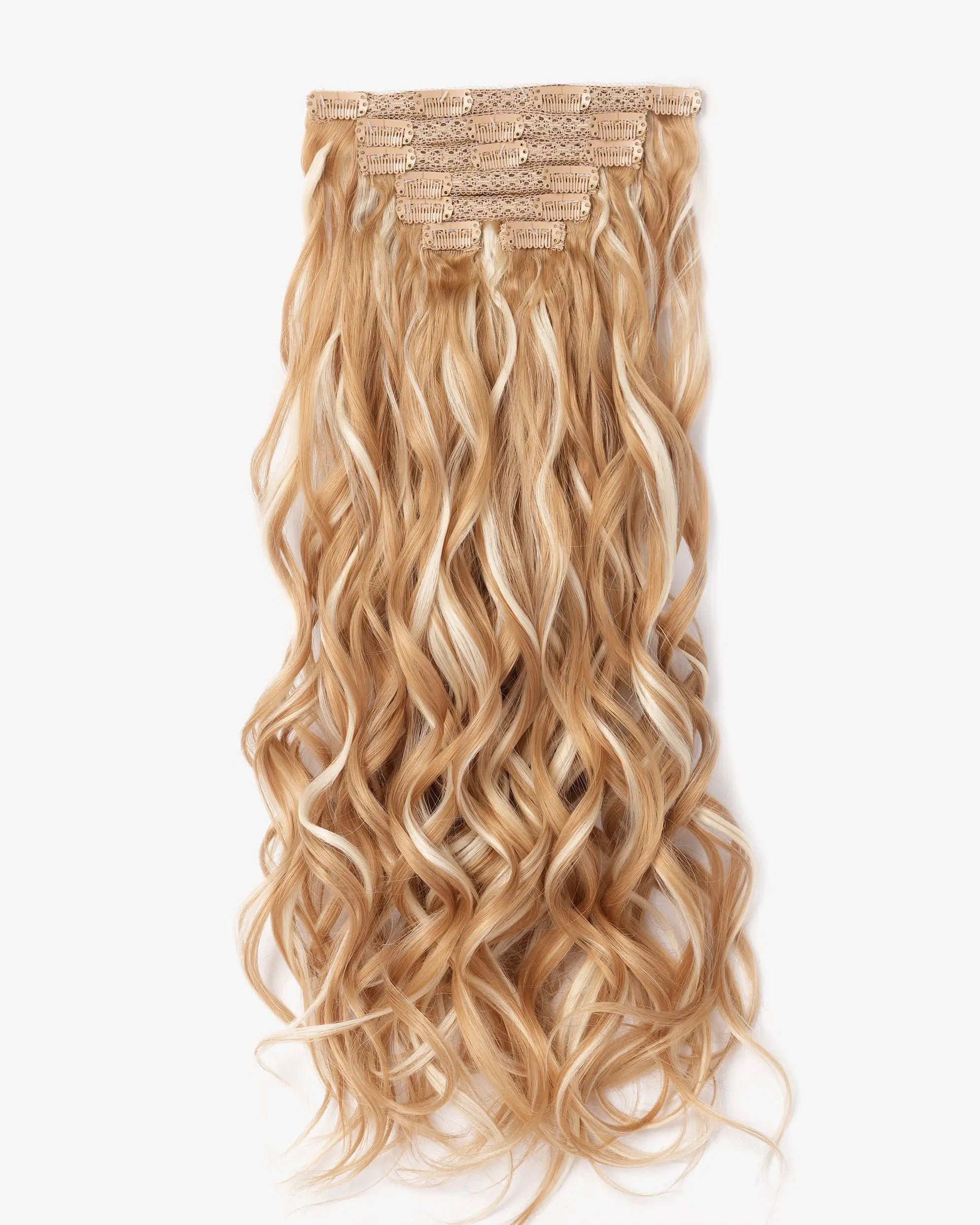 Premium Synthetic Clip-In Extension Spanish Wave