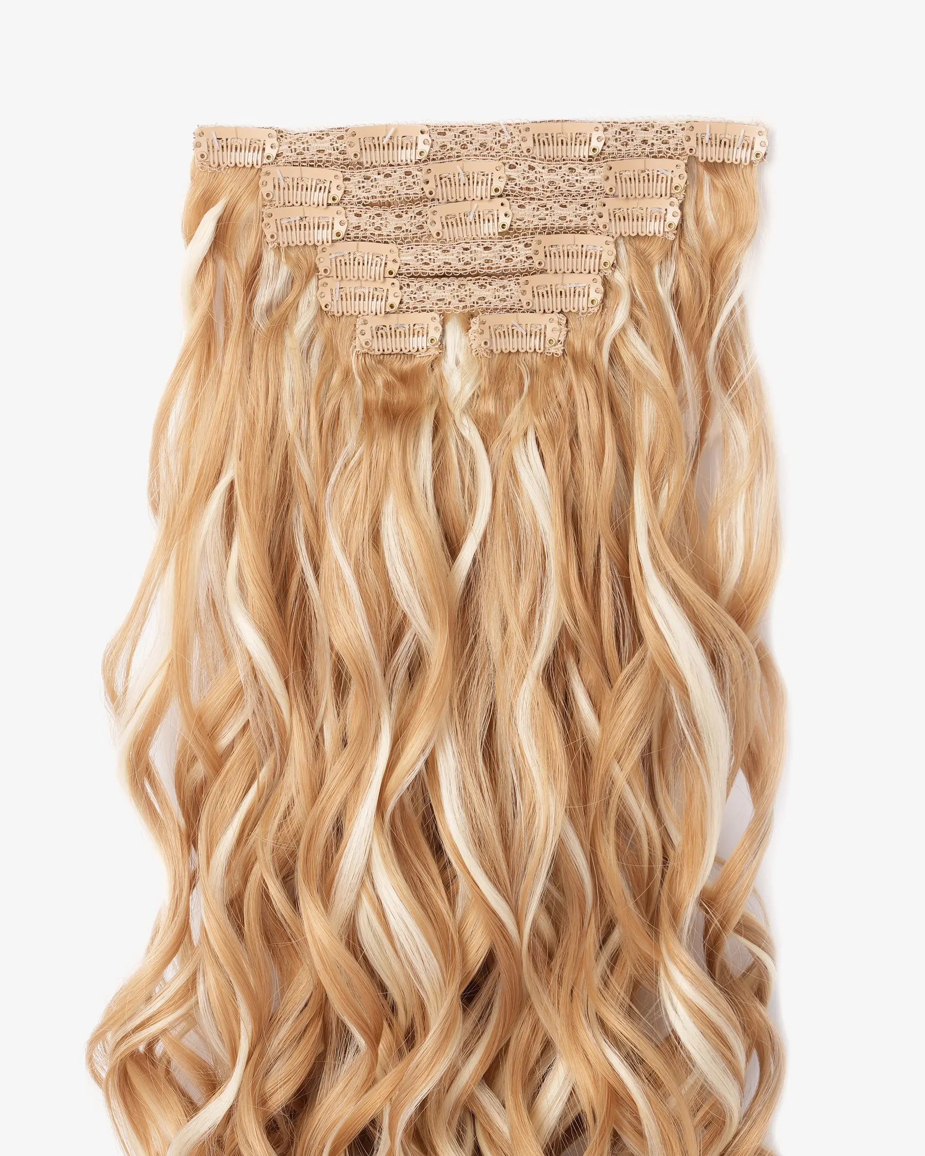 Premium Synthetic Clip-In Extension Spanish Wave