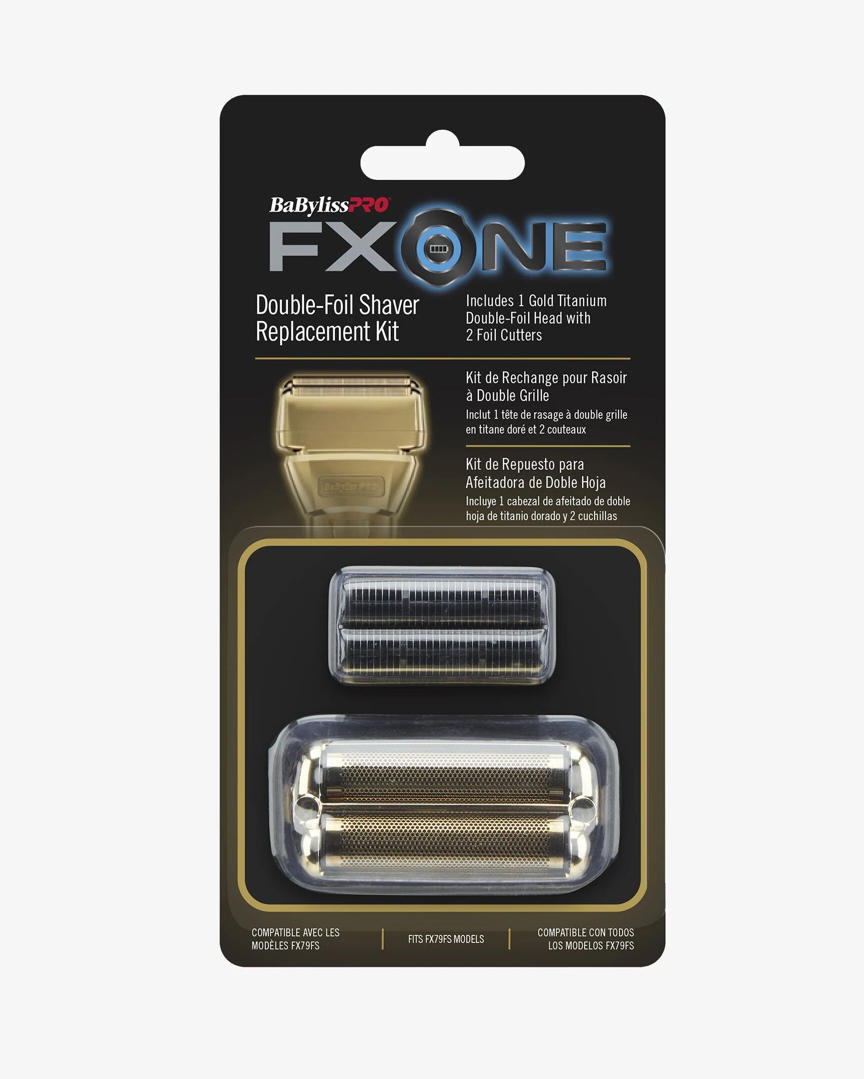 BaBylissPRO Replacement Foil & Cutter Set for Double-Foil Shavers – Fits FXONE, FOILFX02, COREFX & More