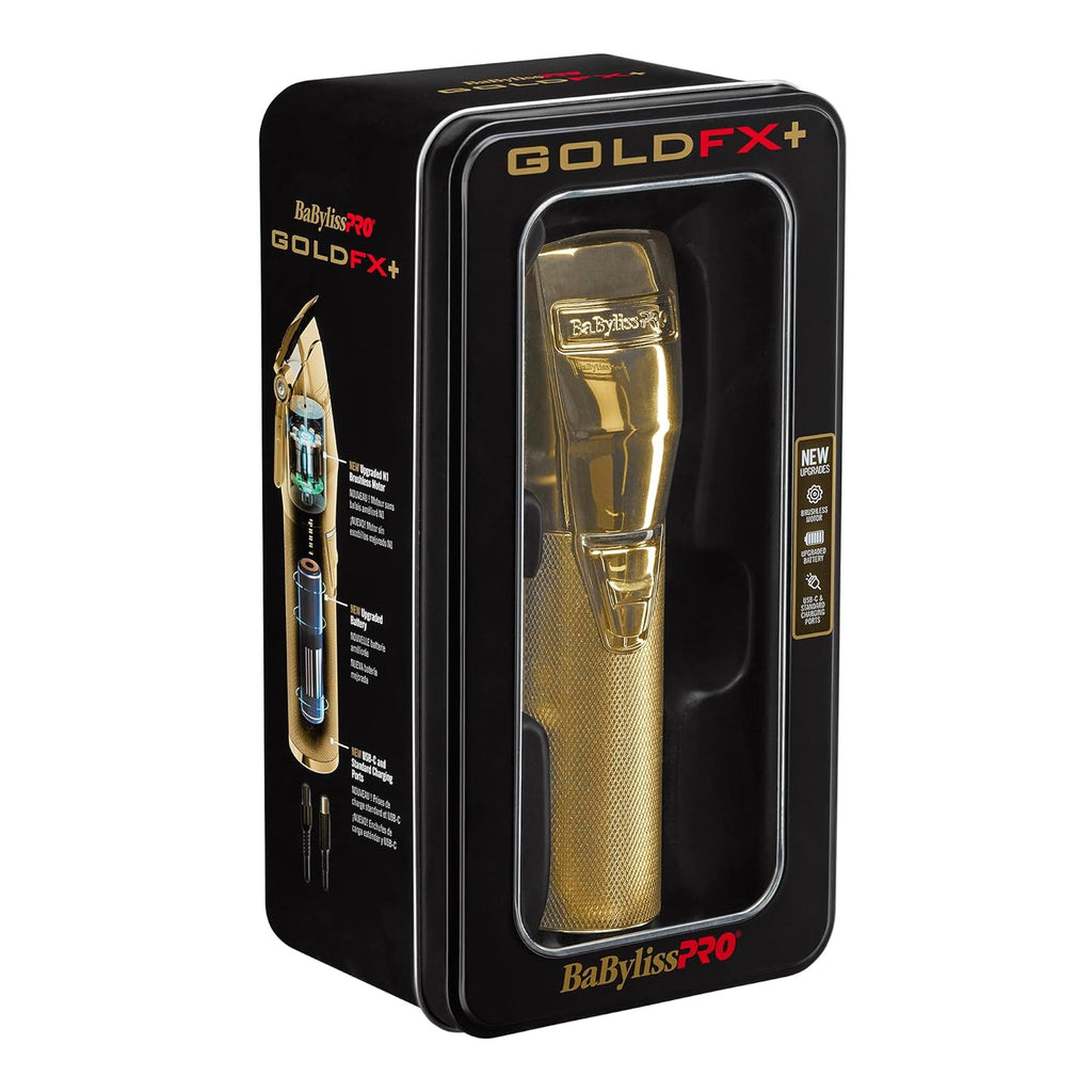 BABYLISSPRO GOLD/SILVER FX+ ALL METAL LITHIUM CLIPPER