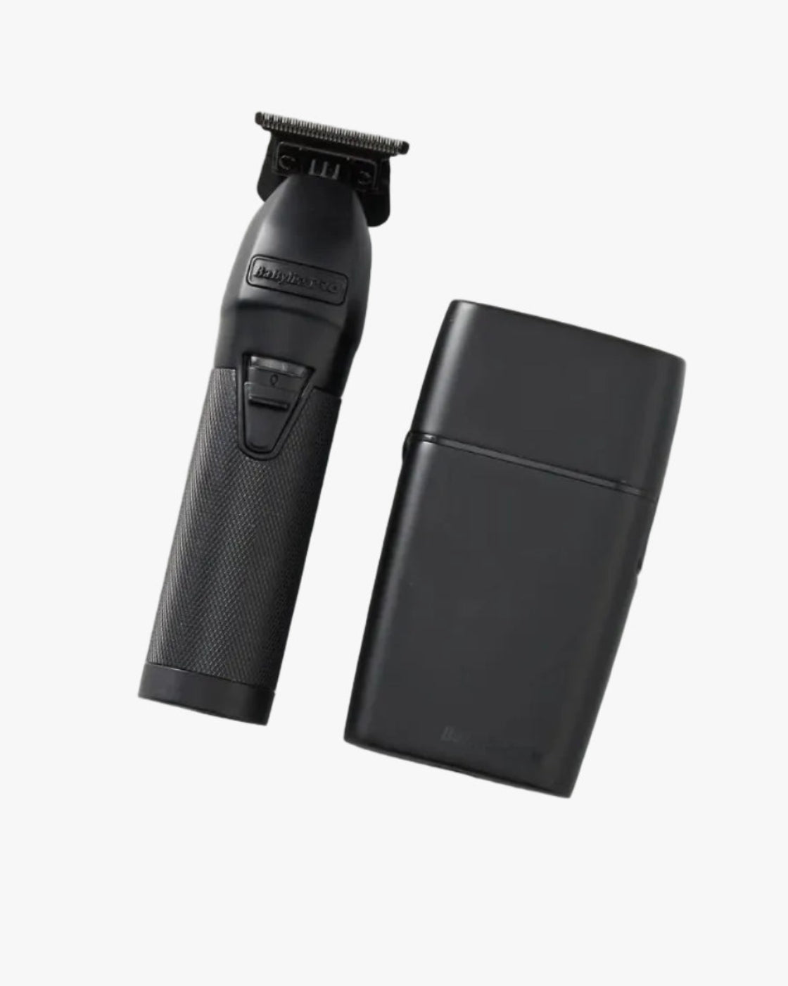 BaBylissPRO LimitedFX Matte Black Trimmer & Double-Foil Shaver Combo top view