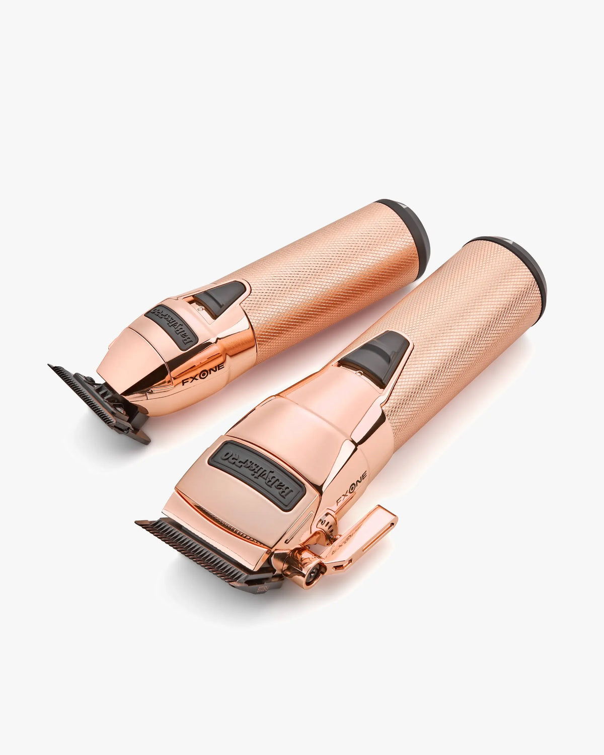 BaBylissPRO FXONE Rose Gold Clipper & Trimmer Prepack FX1CTRGTO Angle view